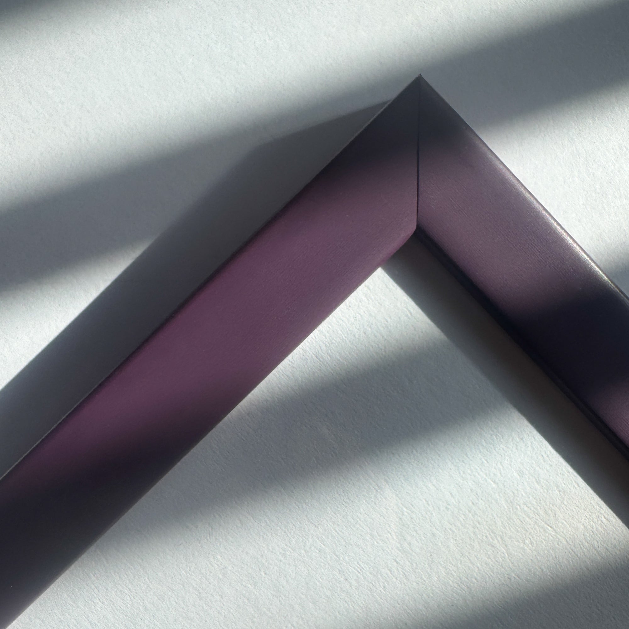 Purple matte wooden frame - Narrow (15 mm)