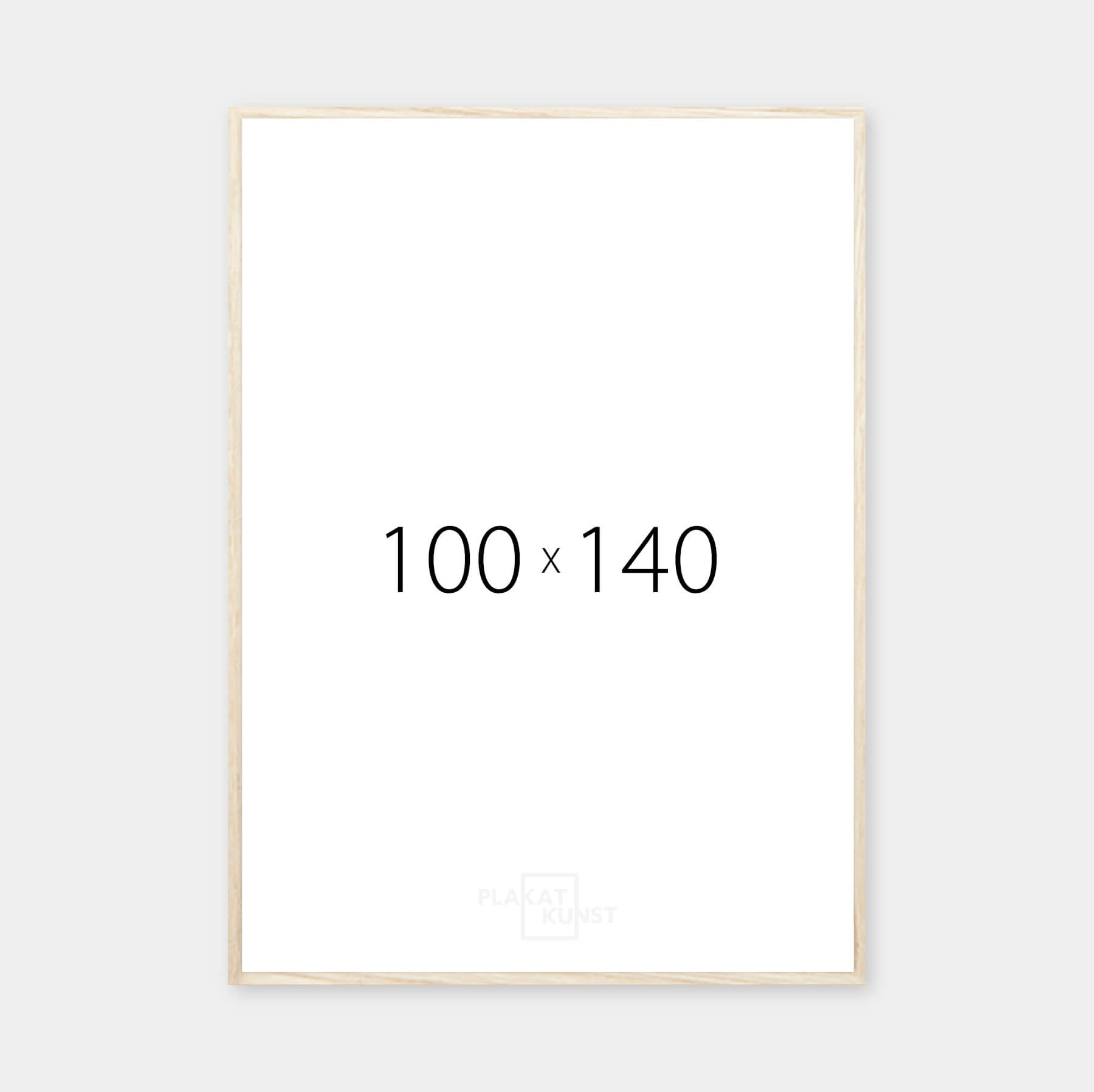 Light oak frame - Wide (20 mm) - 100x140 cm