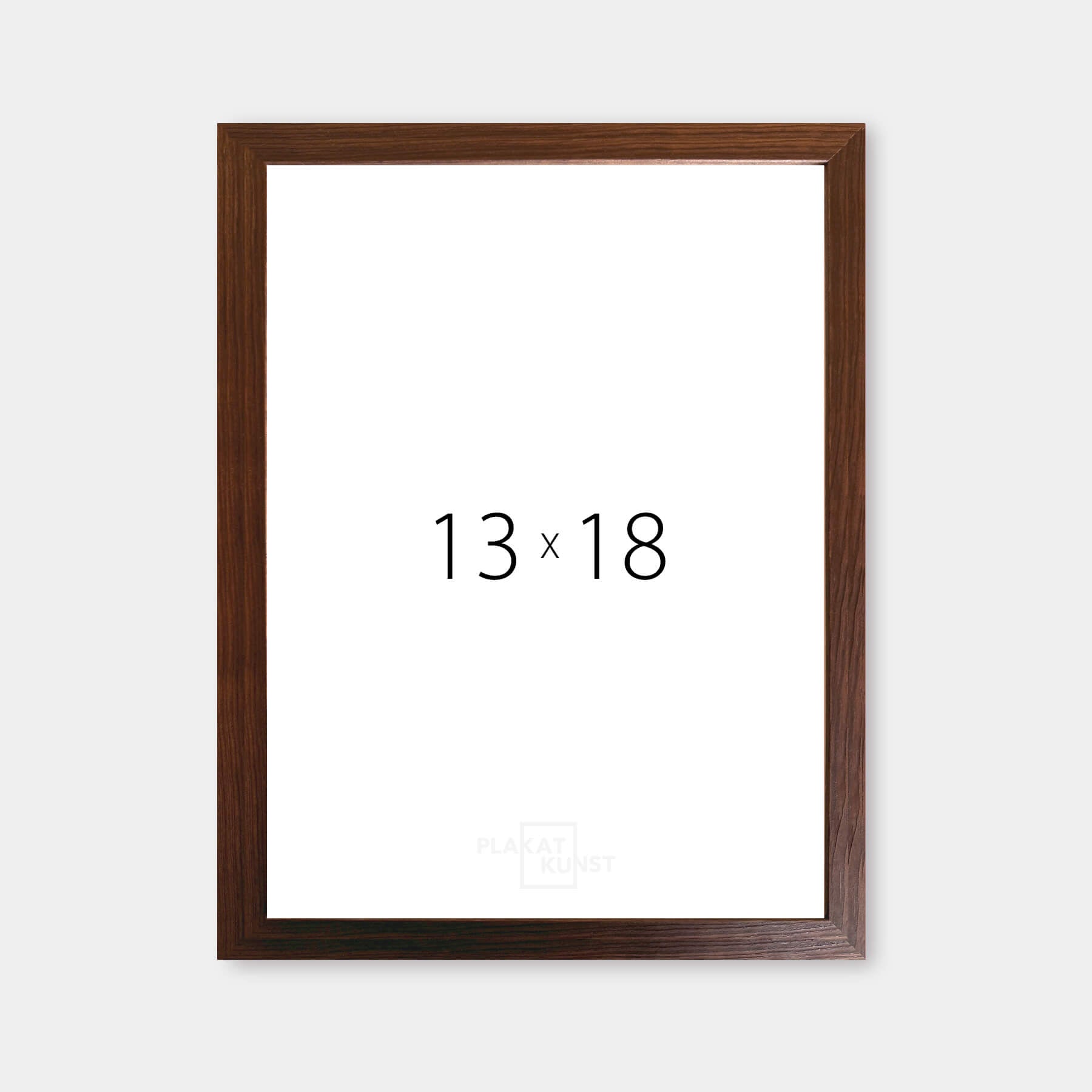 Dark wooden frame – Narrow (10 mm) – 13x18 cm