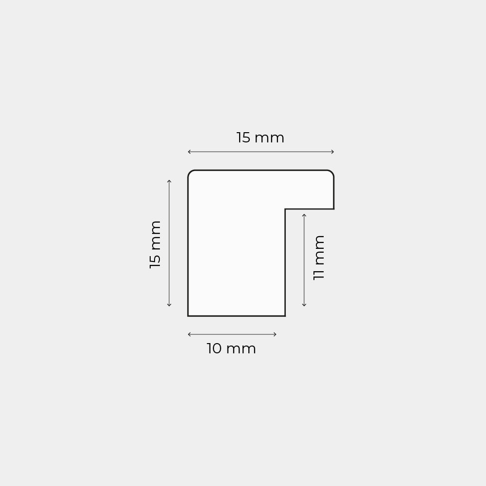 Black wooden frame - Narrow (15 mm) - 30 × 40 cm