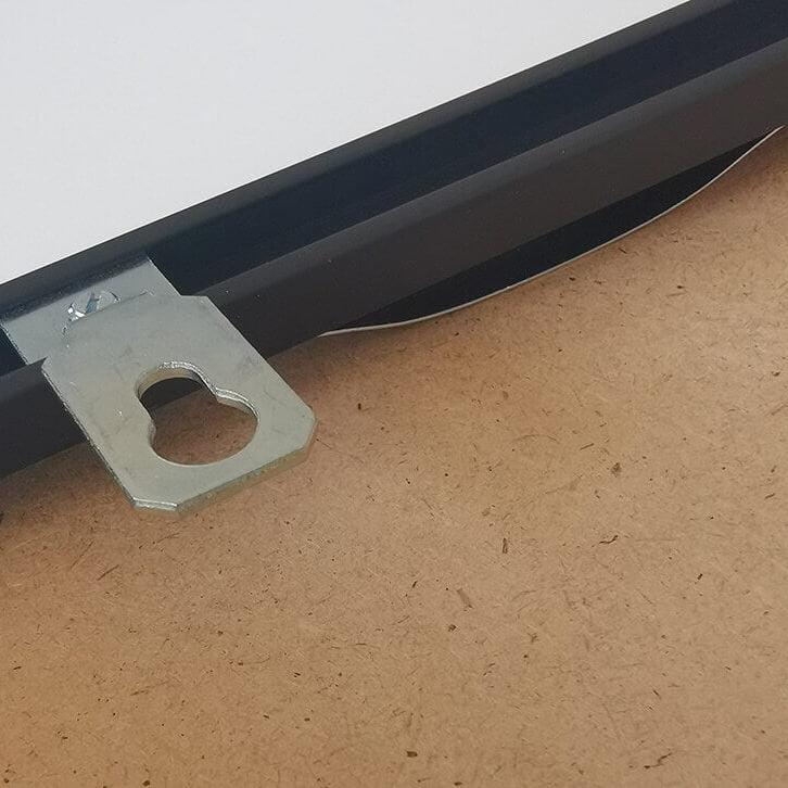 Sort premium aluramme - Smal (6 mm) - A0 (84,1x118,9 cm)-PlakatKunst