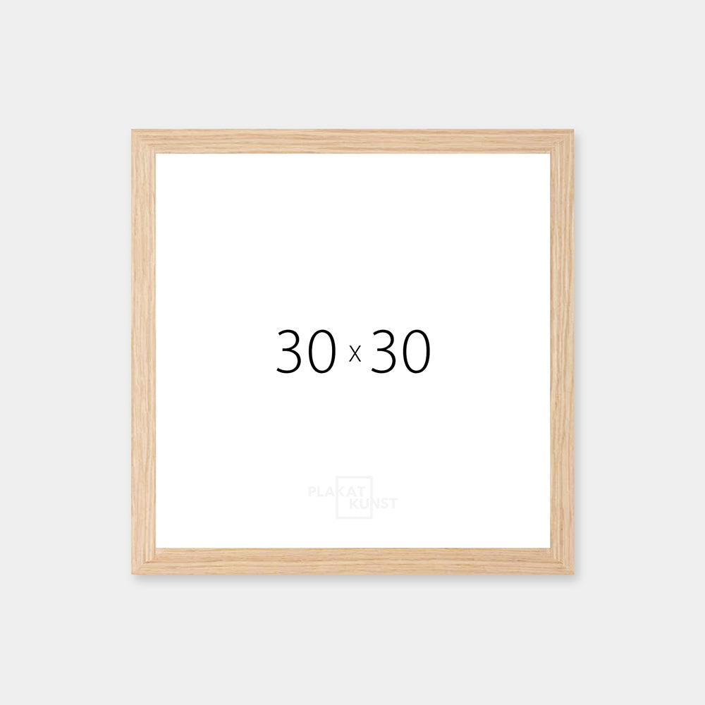 Solid oak frame - Wide (20 mm) - 30x30 cm