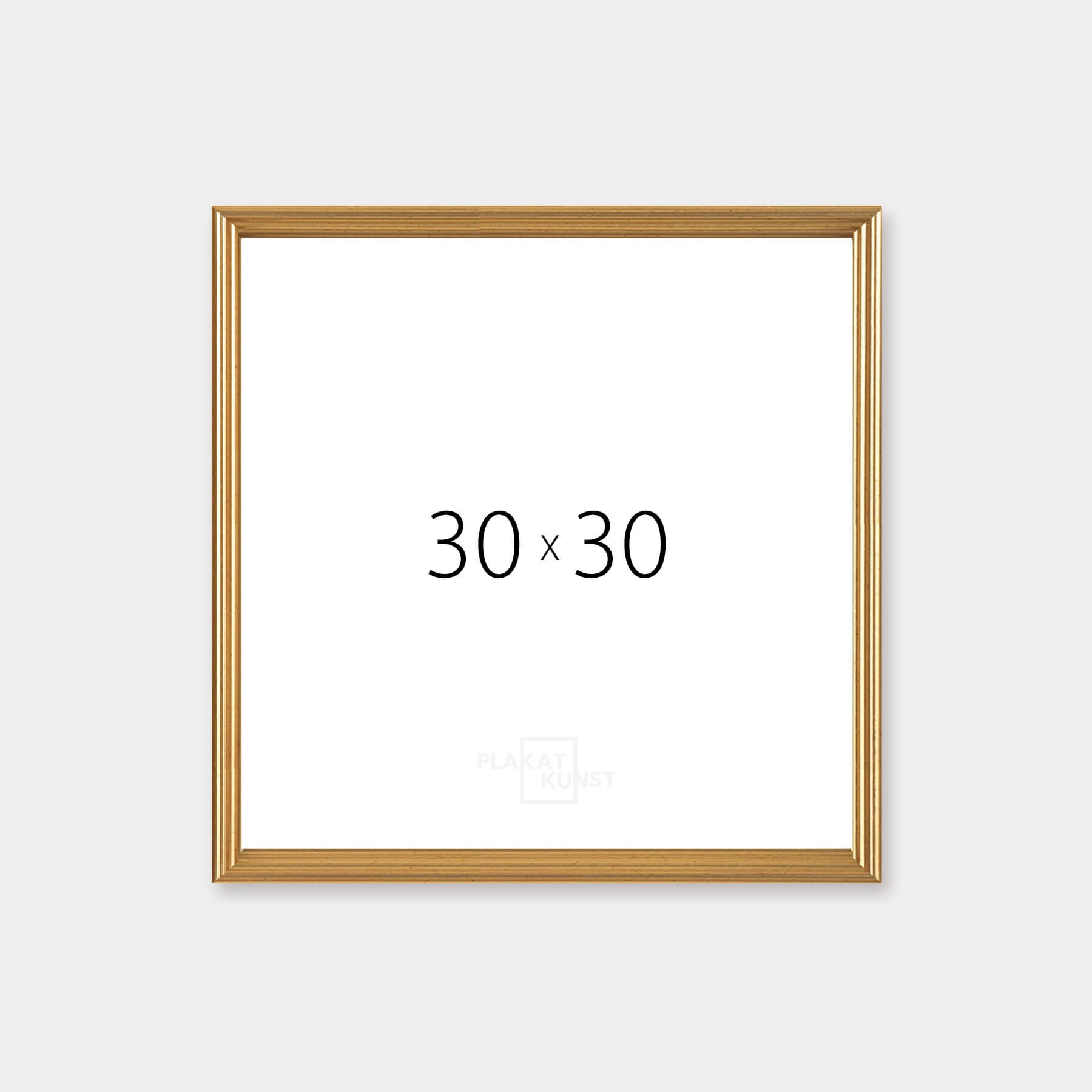 Vintage gold frame - Narrow (16 mm) - 30x30 cm