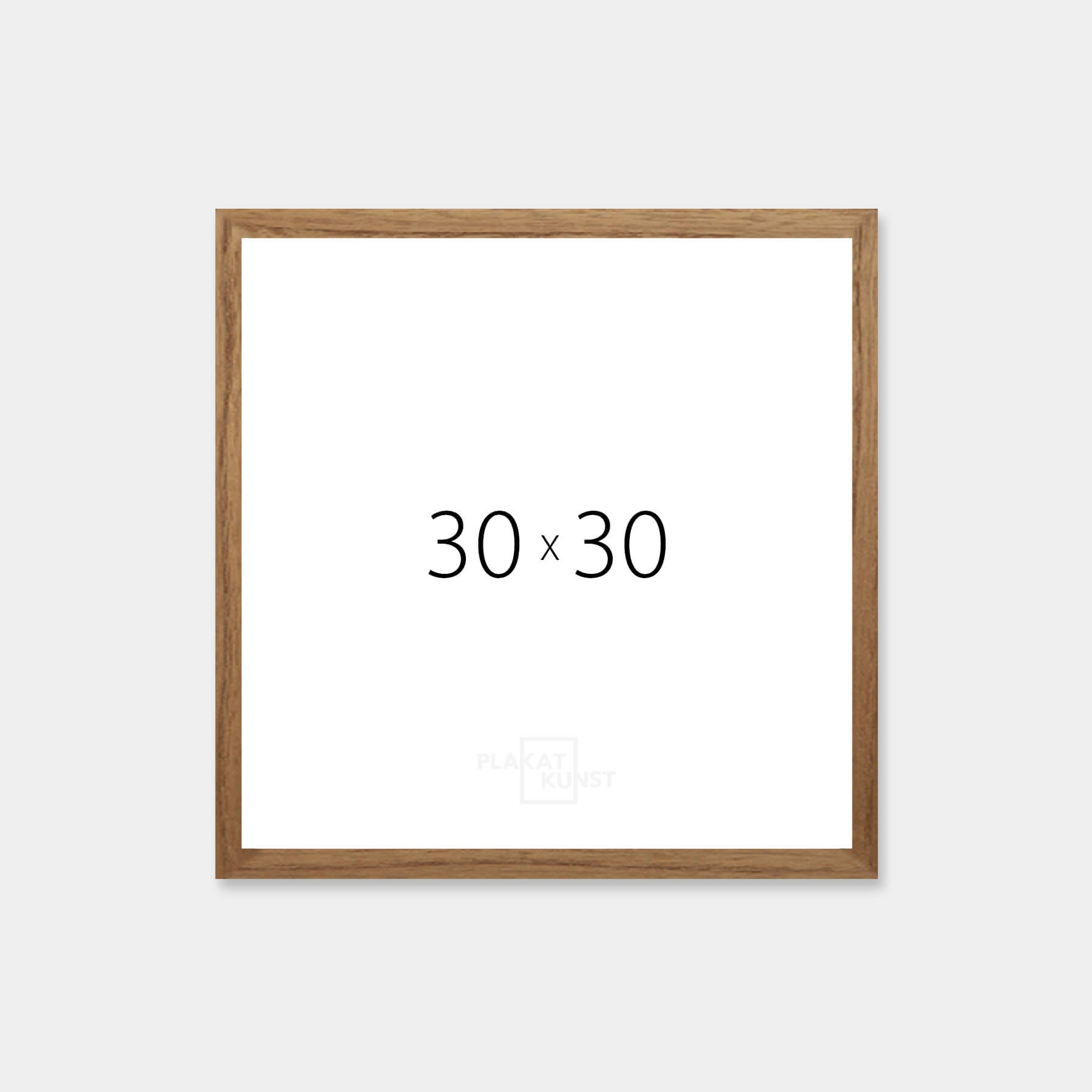Dark oak frame - Narrow (12 mm) - 30x30 cm