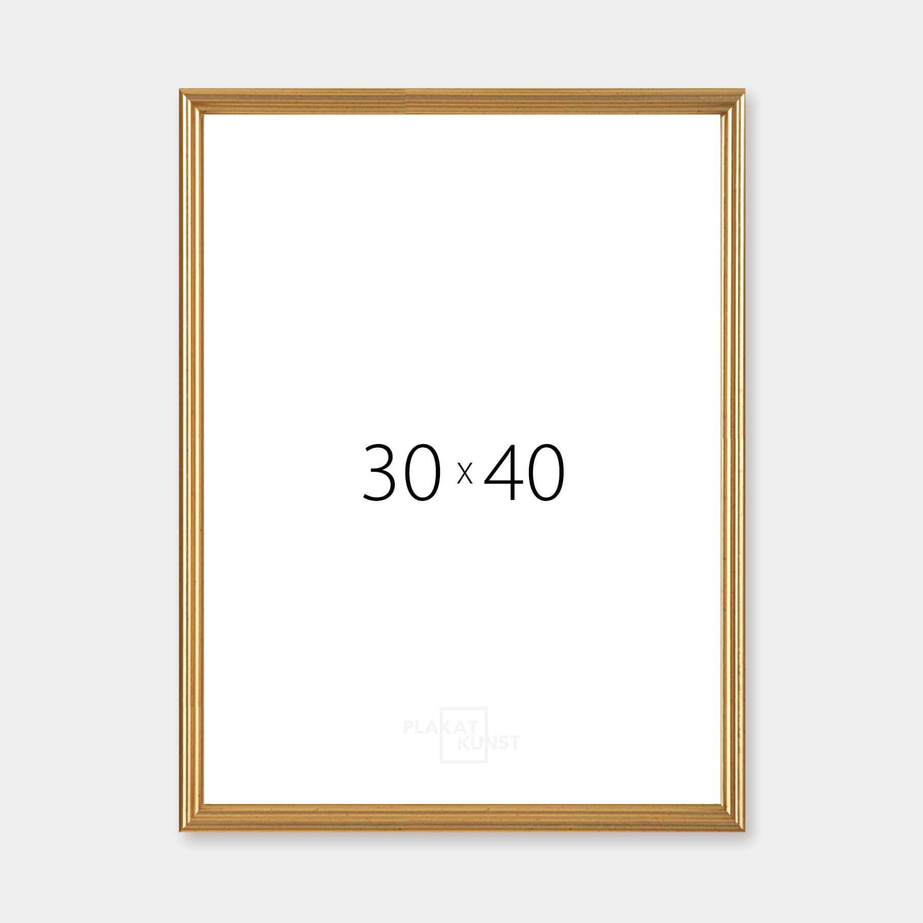 Vintage gold frame - Narrow (15 mm) - 30x40 cm