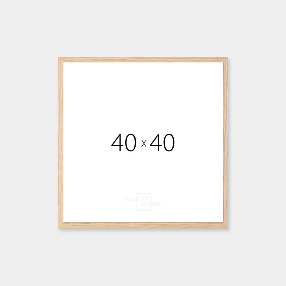 Solid oak frame - Narrow (12 mm) - 40×40 cm