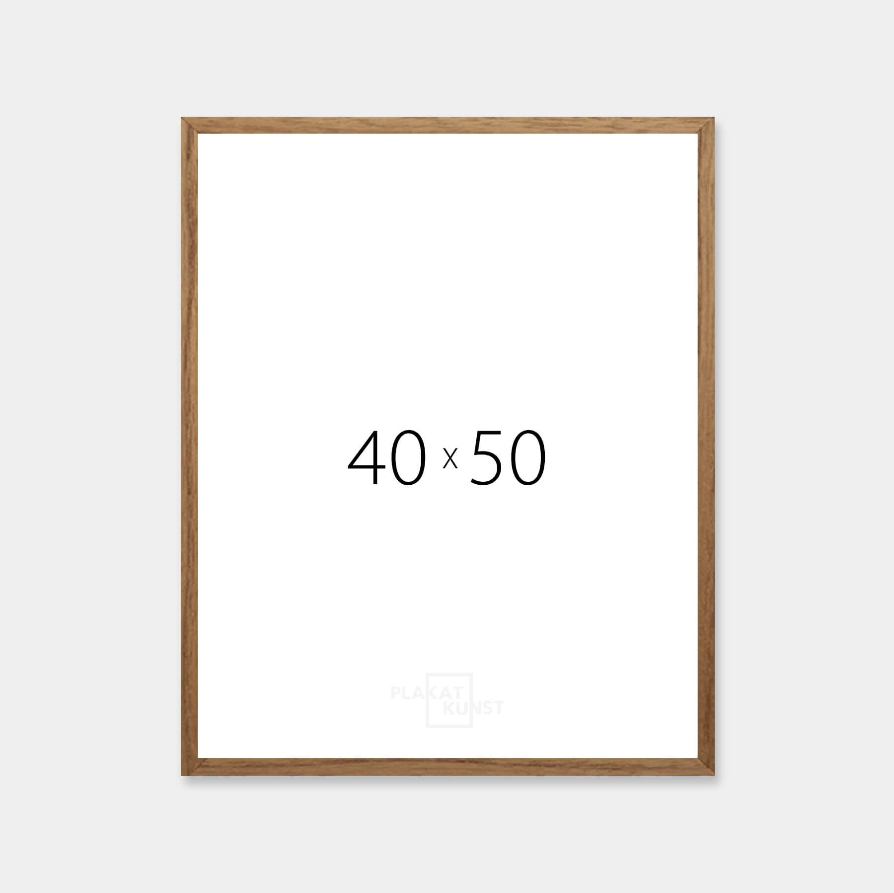 Dark oak frame - Narrow (12 mm) - 40x50 cm