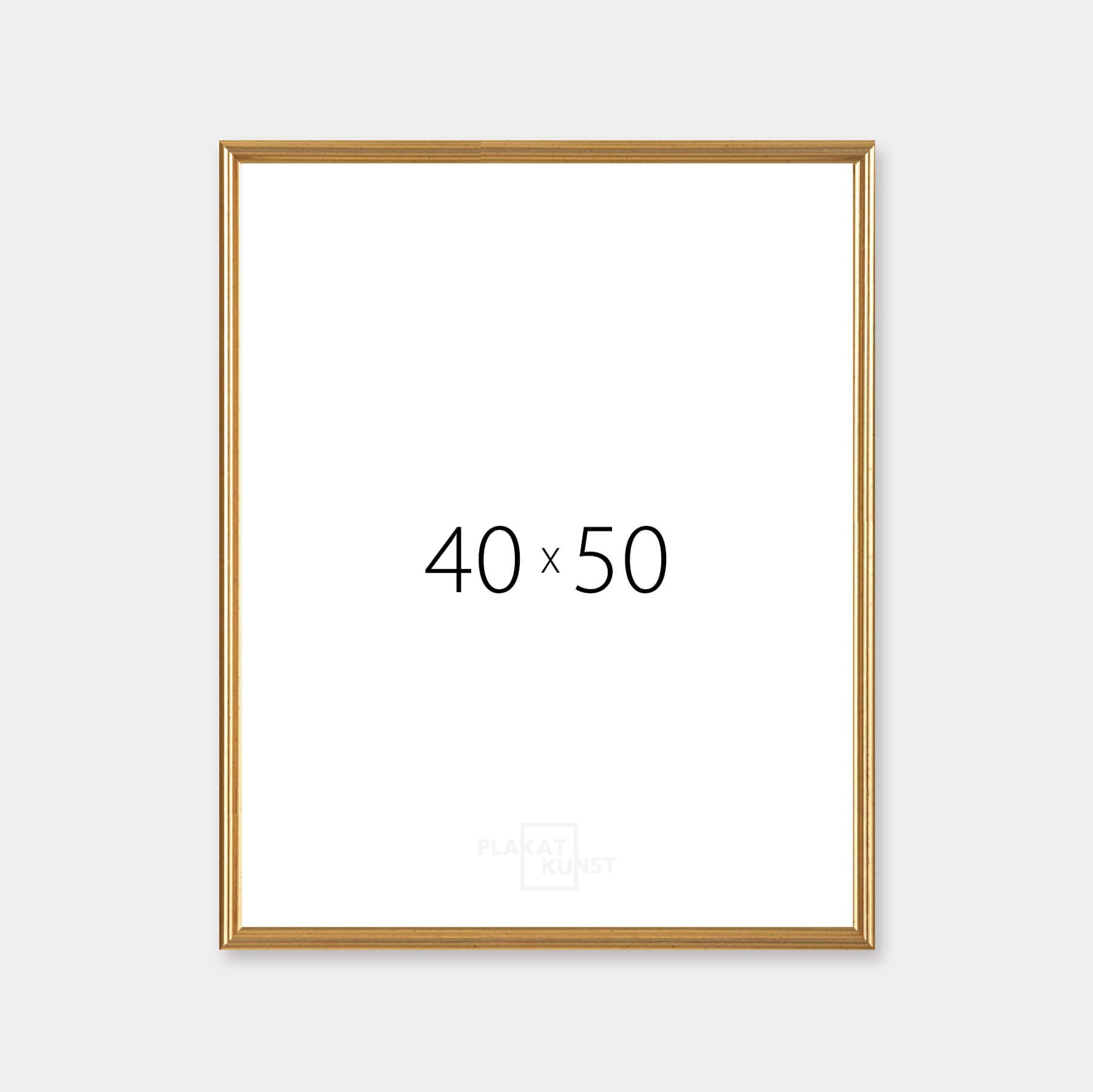 Vintage gold frame – Narrow (15 mm) – 40×50 cm