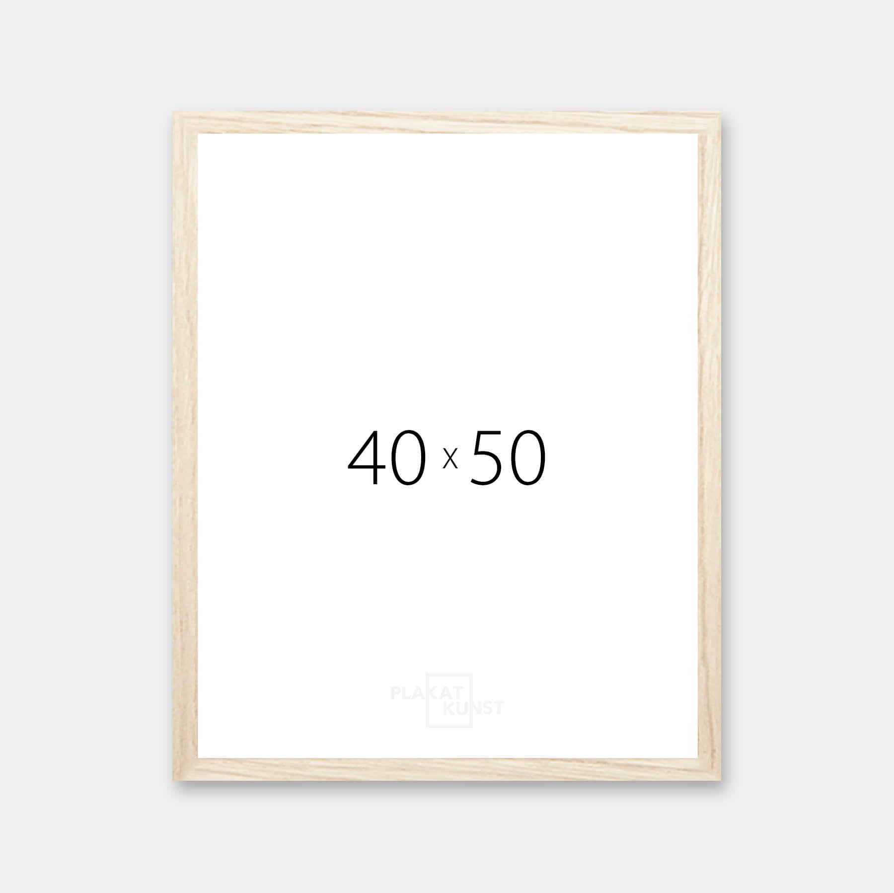 Picture frame in light wood - Wide (20 mm) - 40×50 cm