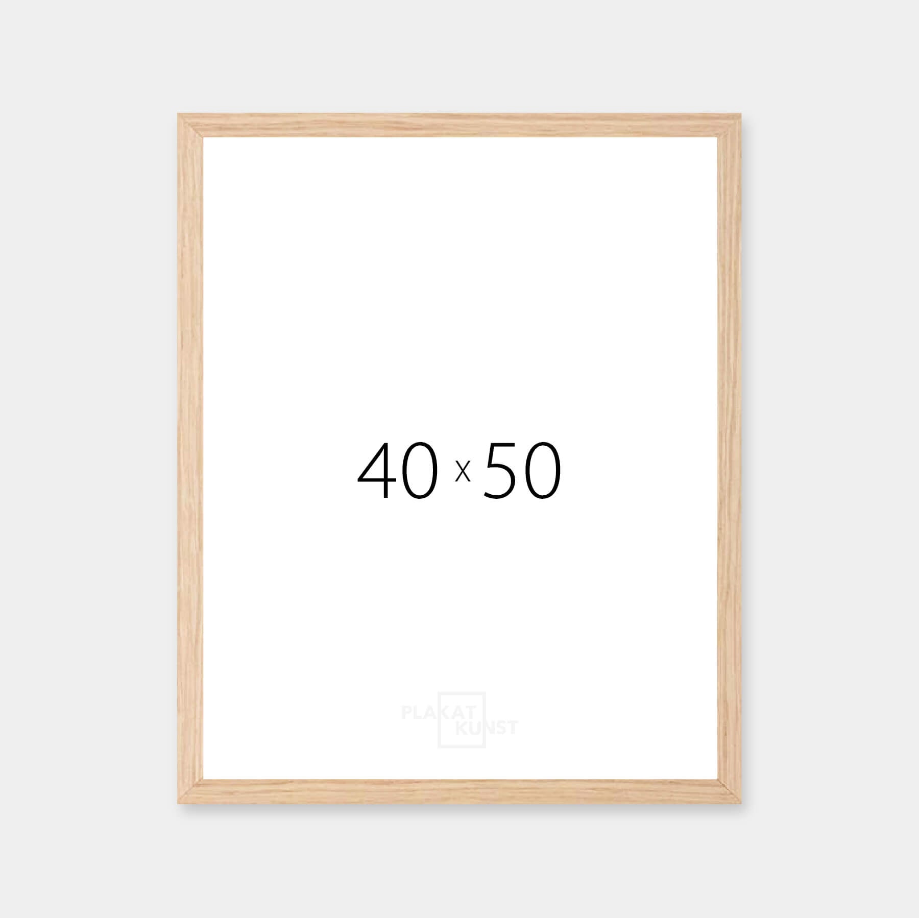 Solid oak frame - Wide (20 mm) - 40×50 cm