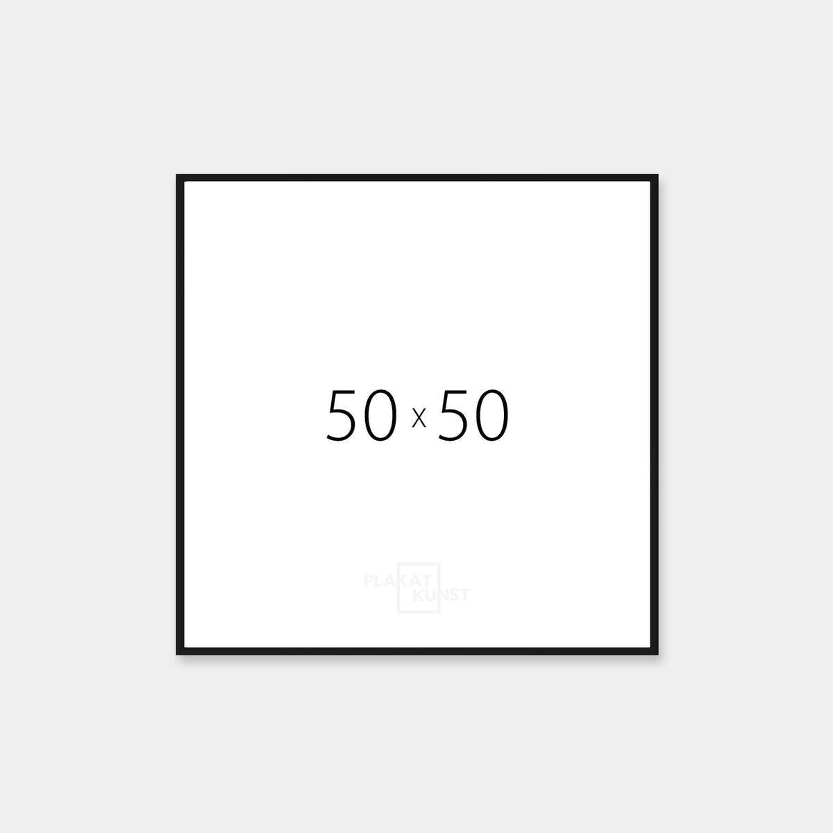Black 50x50 aluminum frame - Narrow (9 mm) | Aluminum