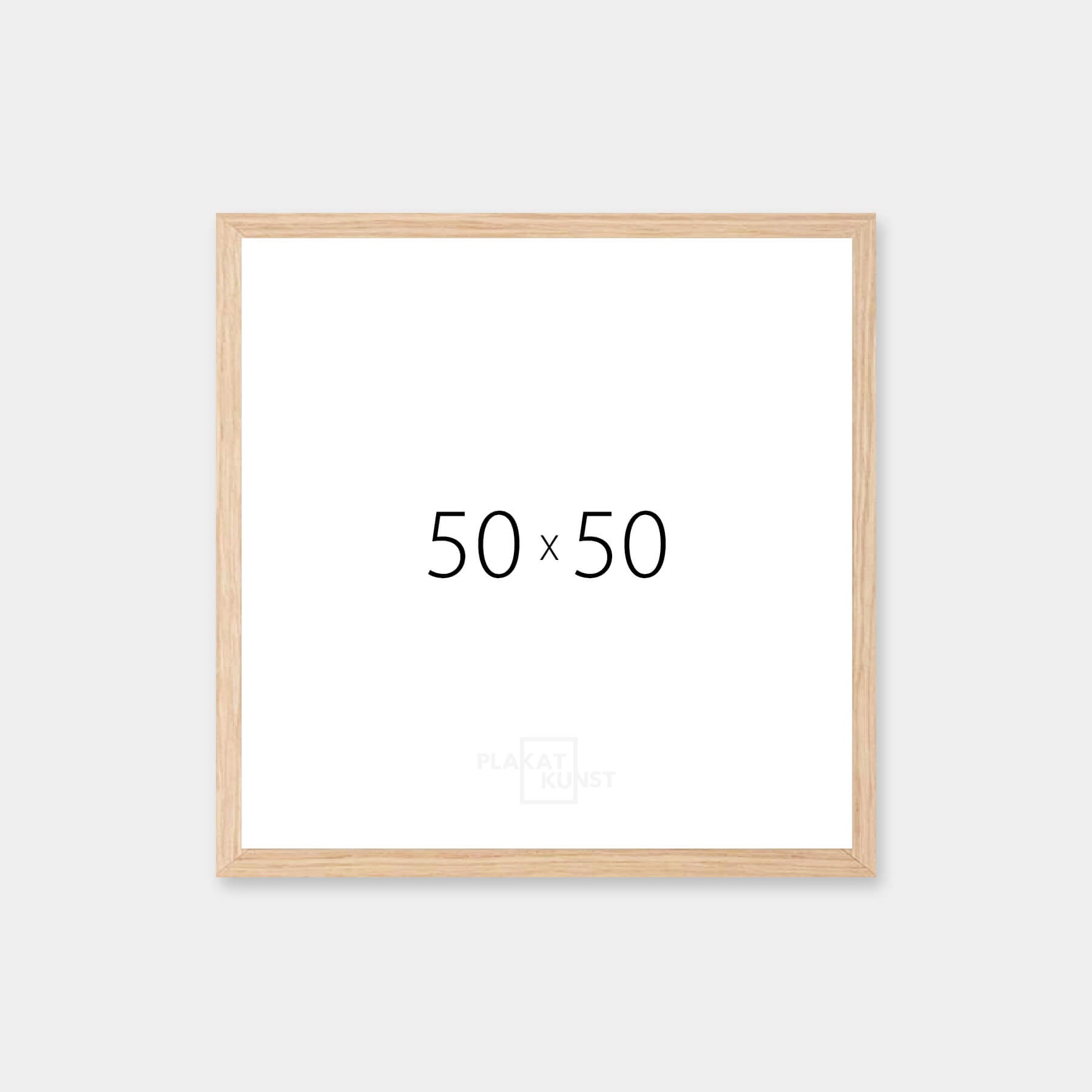 Solid oak frame - Wide (20 mm) - 50×50 cm