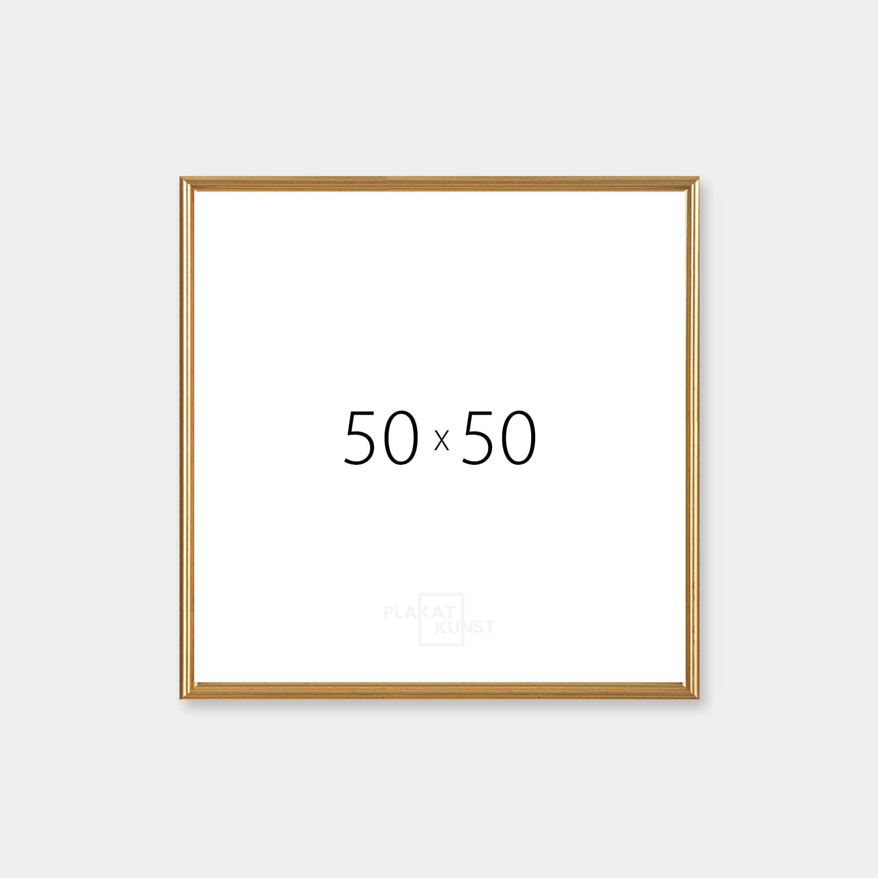 Vintage gold frame - Narrow (15 mm) - 50x50 cm
