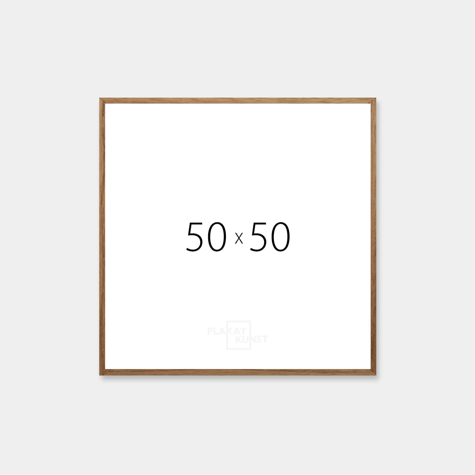 Dark oak frame - Narrow (12 mm) - 50x50 cm