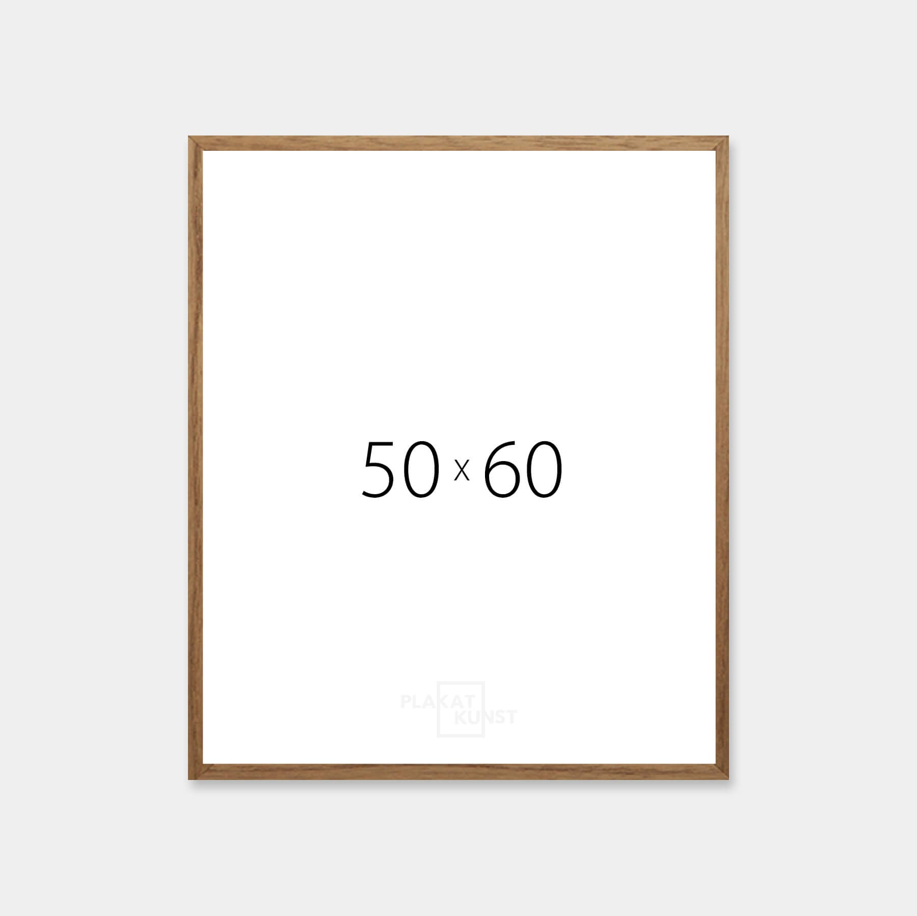 Dark oak frame - Narrow (12 mm) - 50×60 cm