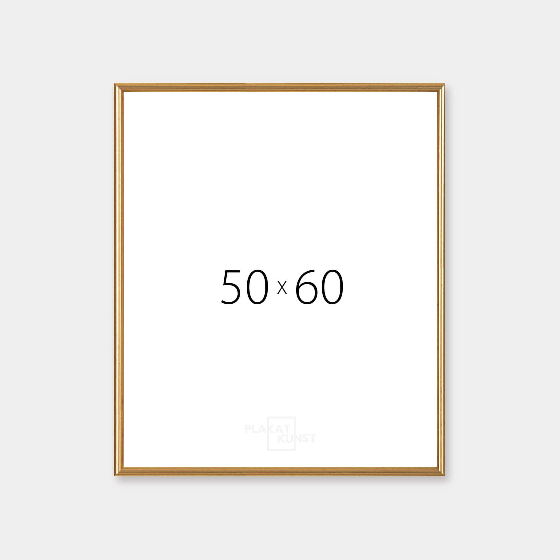 Vintage gold frame - Narrow (16 mm) - 50x60 cm