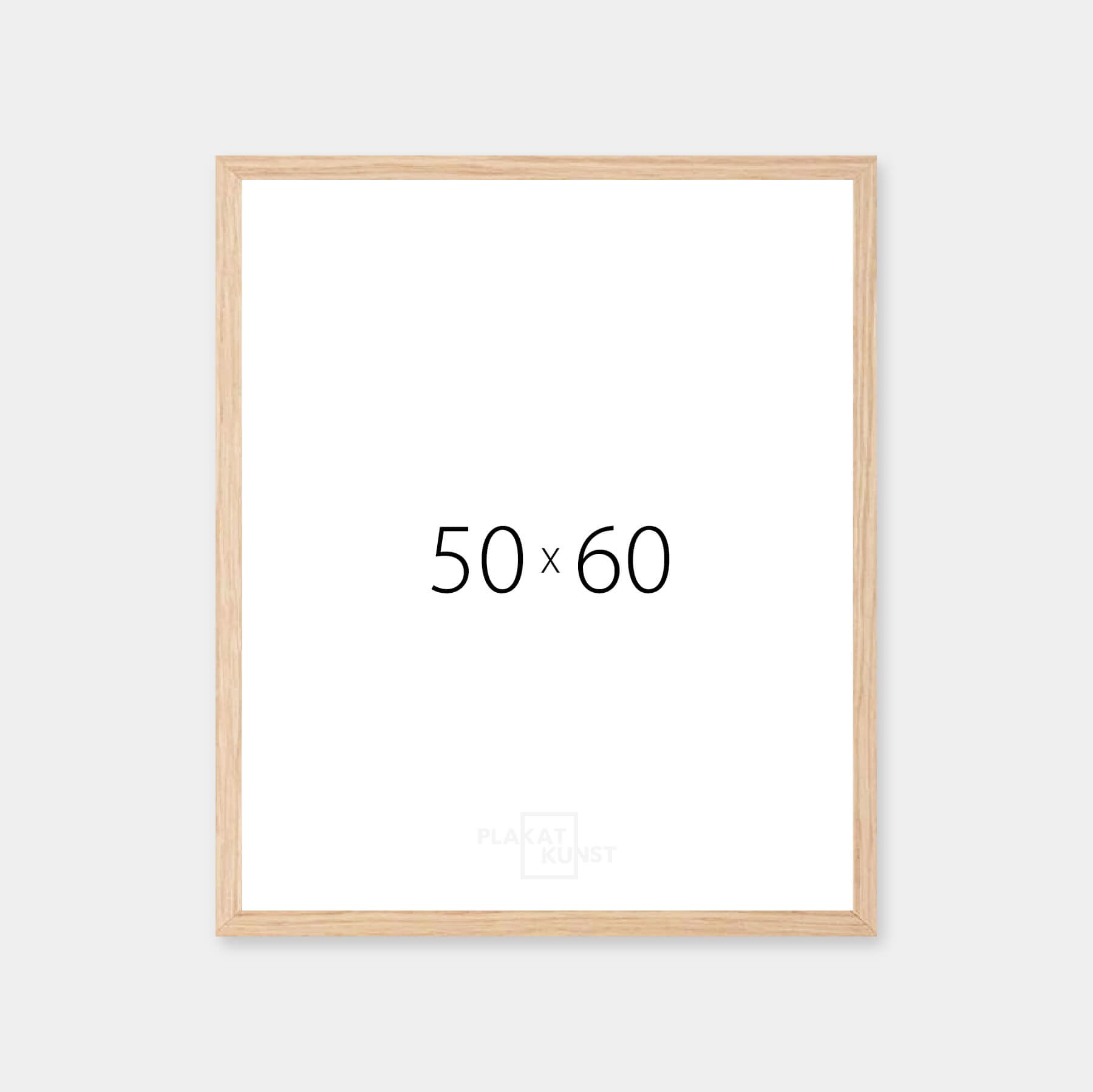 Solid oak frame - Wide (20 mm) - 50×60 cm