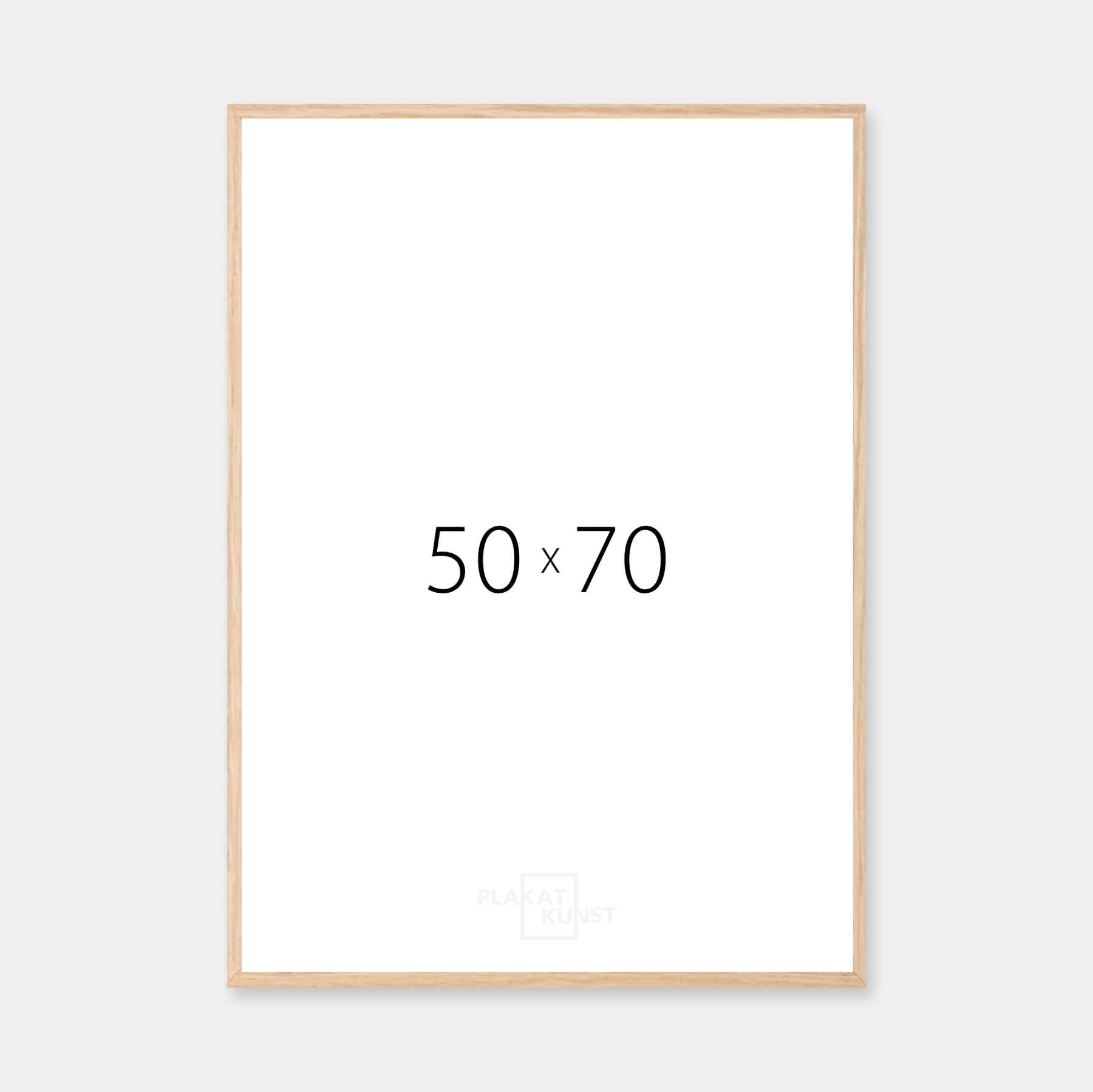 Solid oak frame - Narrow (12 mm) - 50x70 cm