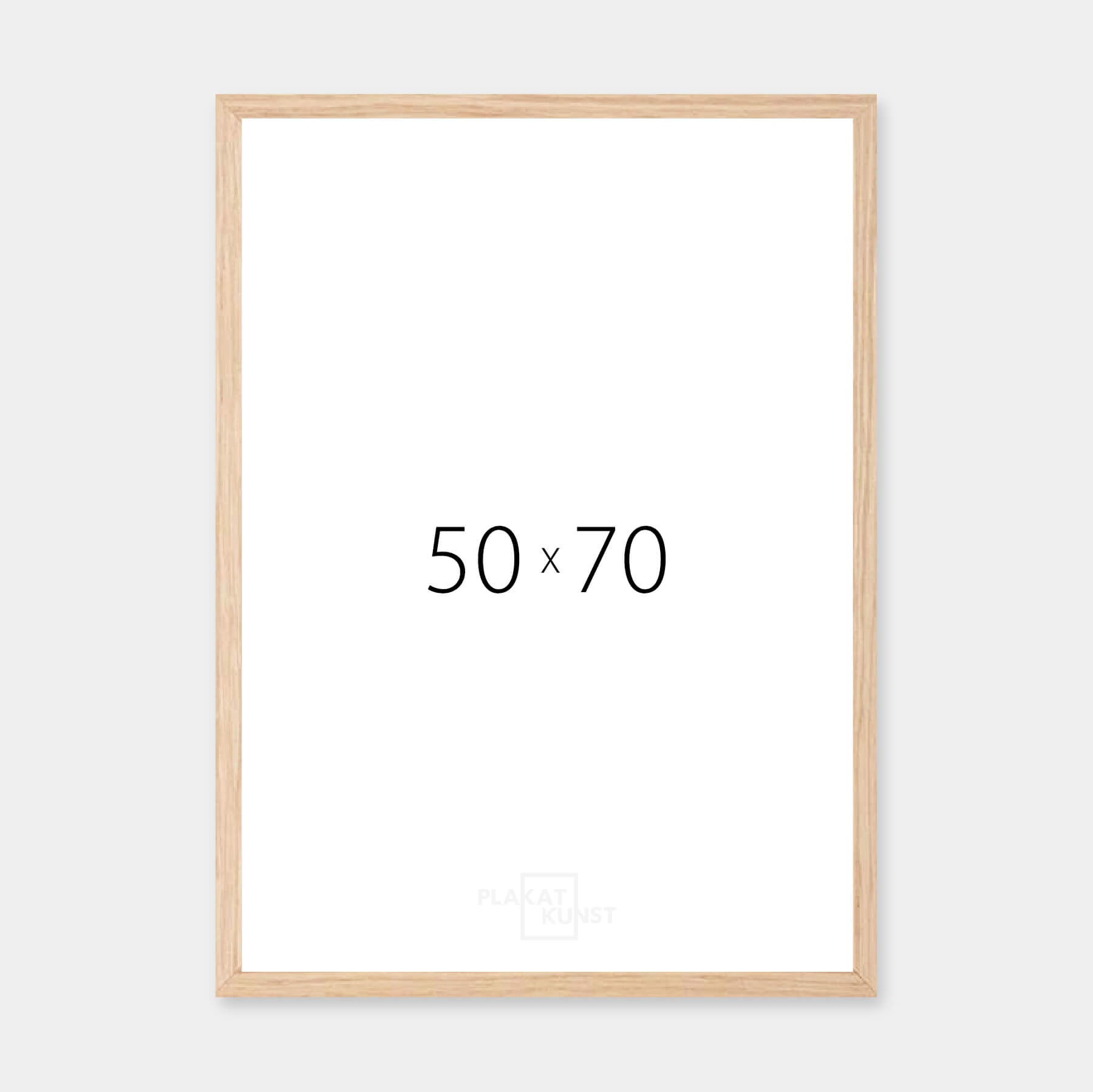 Solid oak frame - Wide (20 mm) - 50x70 cm