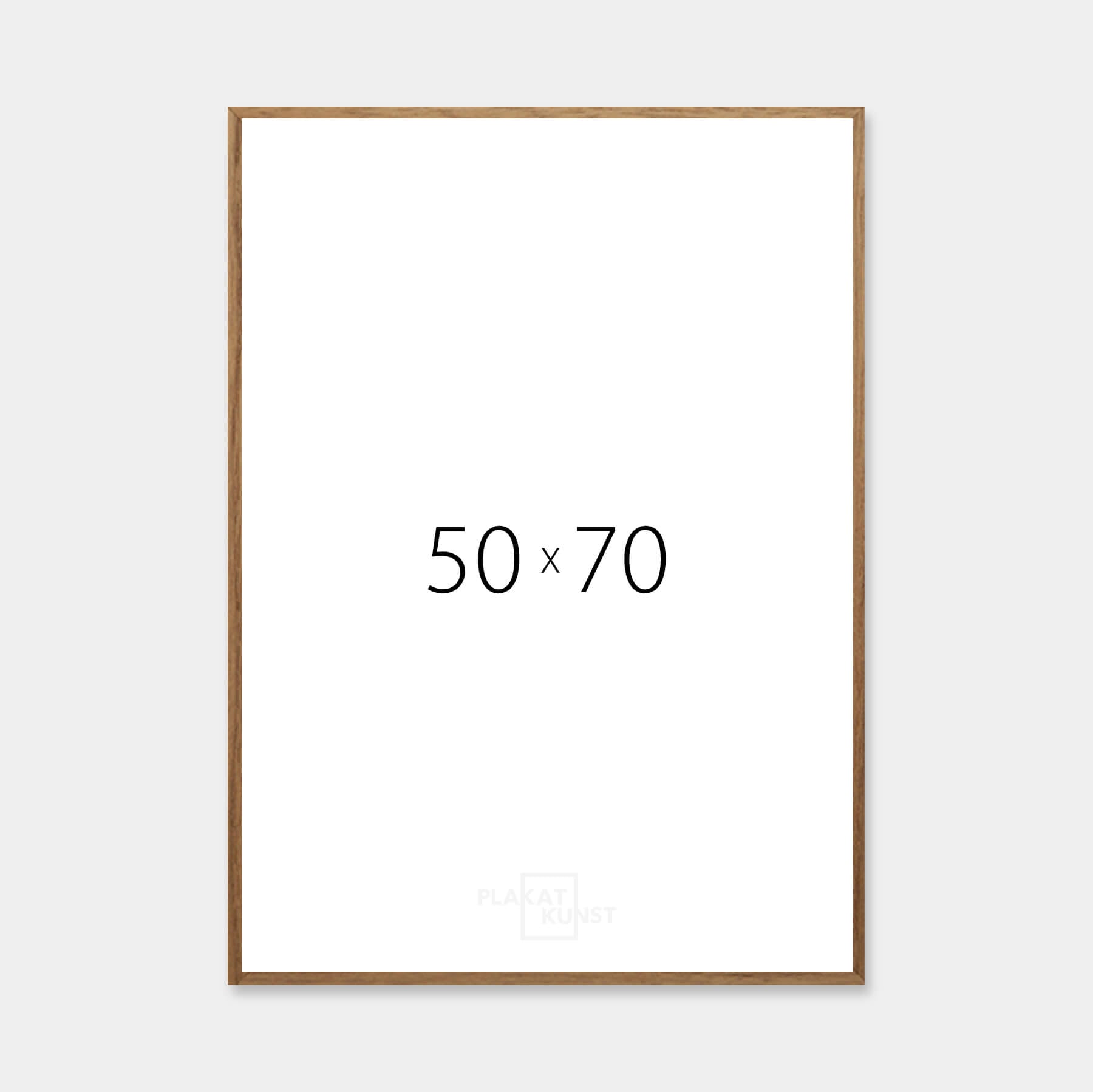 Dark oak frame - Narrow (12 mm) - 50x70 cm