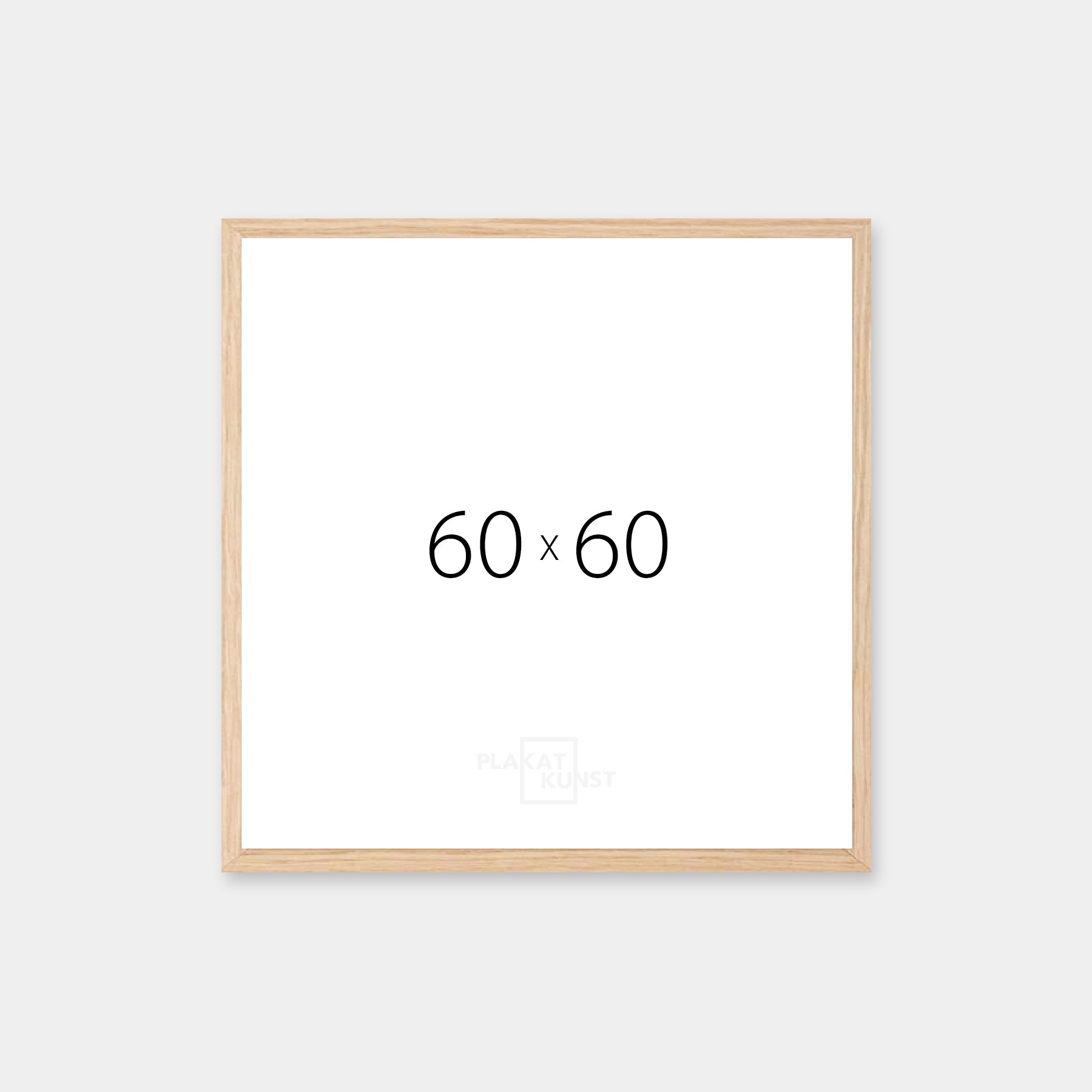 Solid oak frame - Wide (20 mm) - 60×60 cm