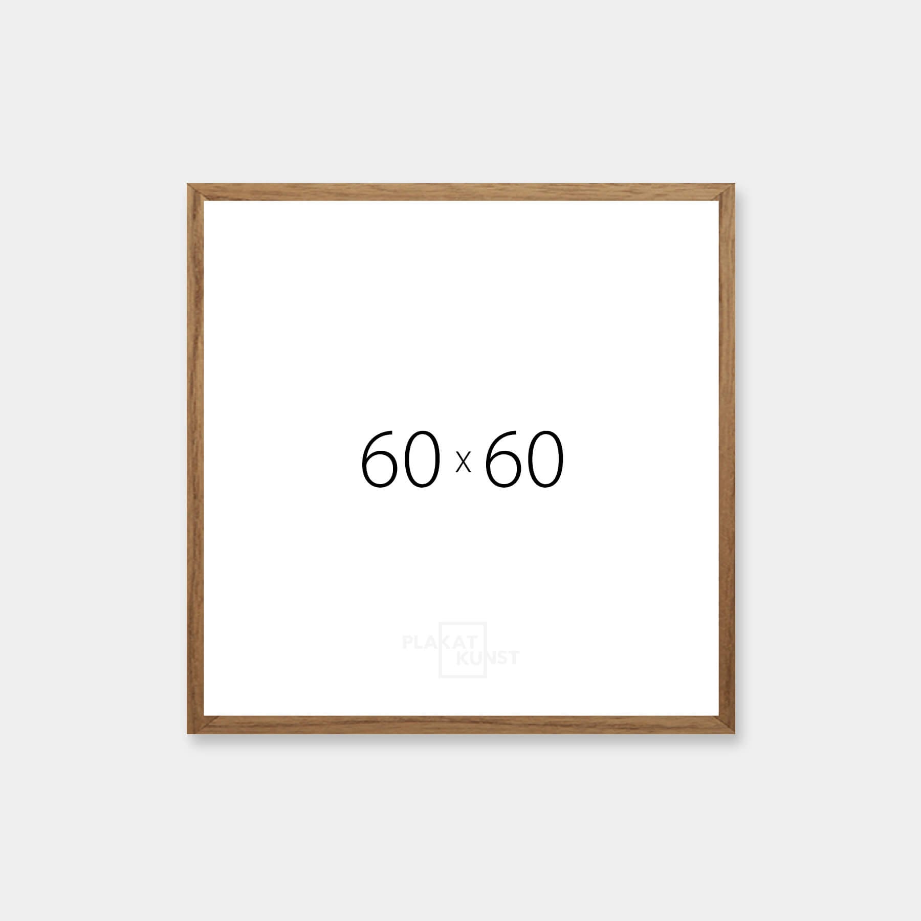 Dark oak frame - Wide (20 mm) - 60x60 cm
