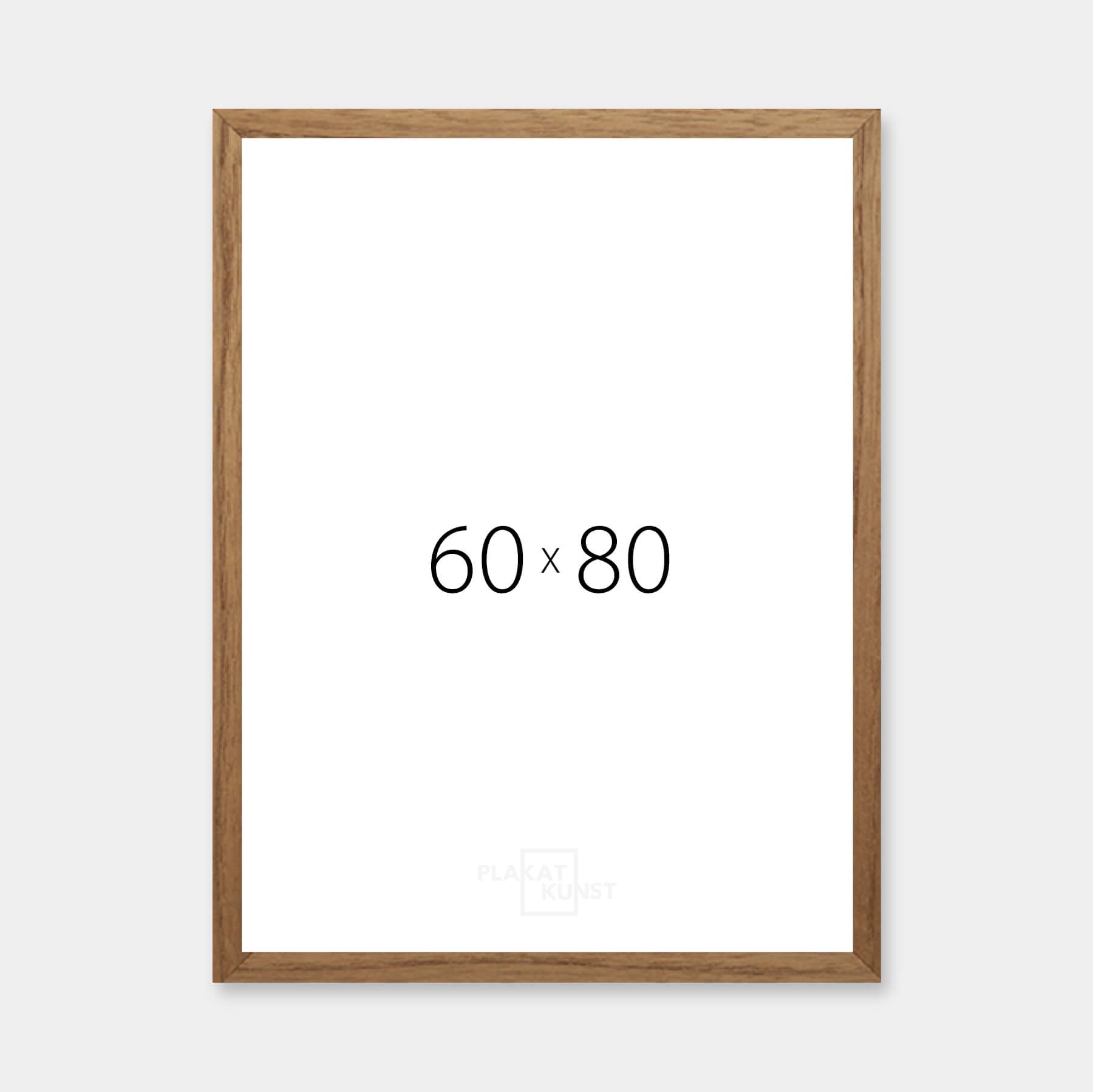 Dark oak frame - Wide (20 mm) - 60x80 cm