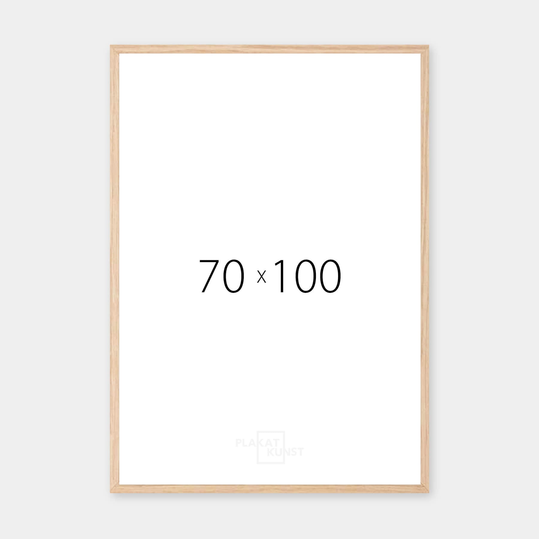 Solid oak frame - Wide (20 mm) - 70x100 cm