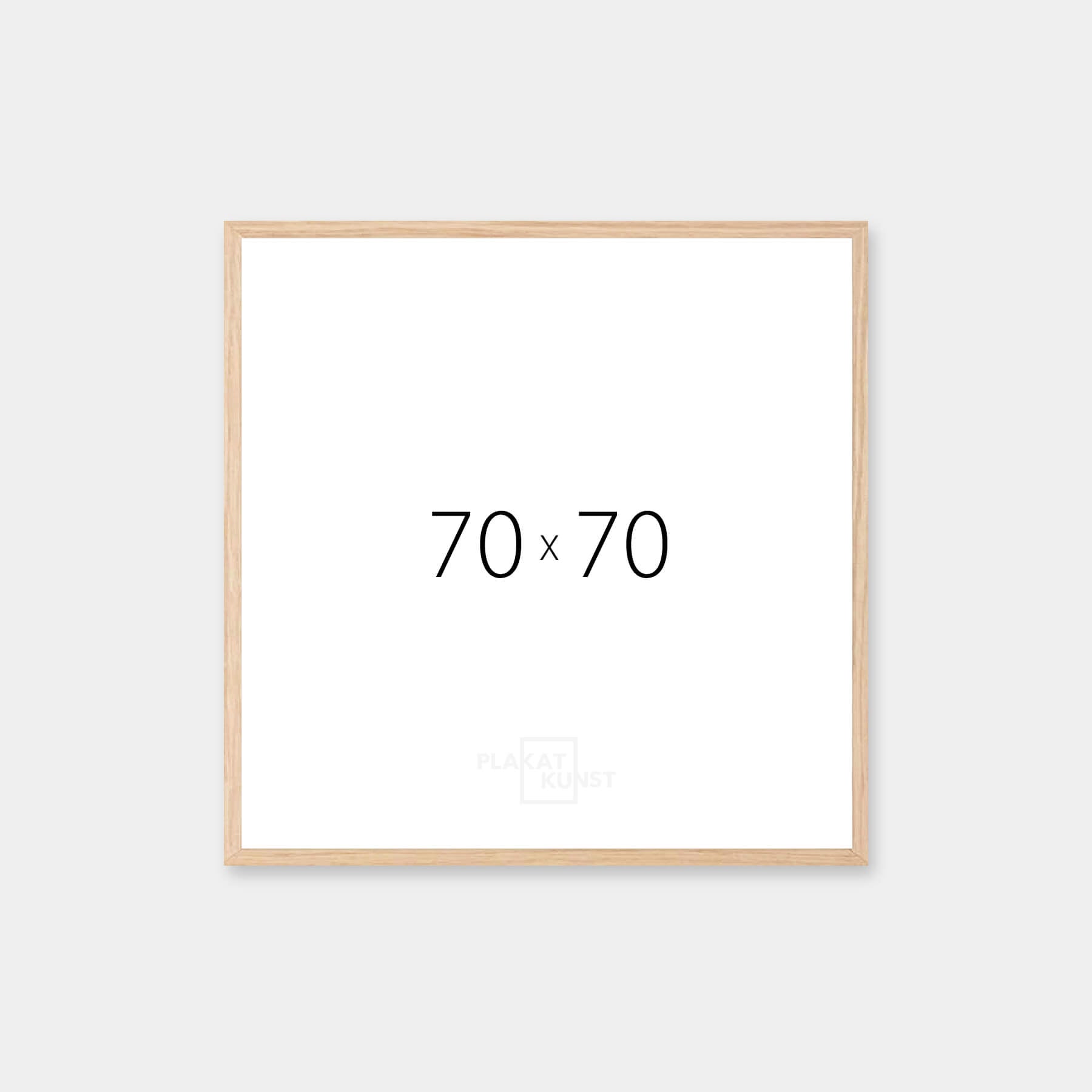 Solid oak frame - Wide (20 mm) - 70×70 cm