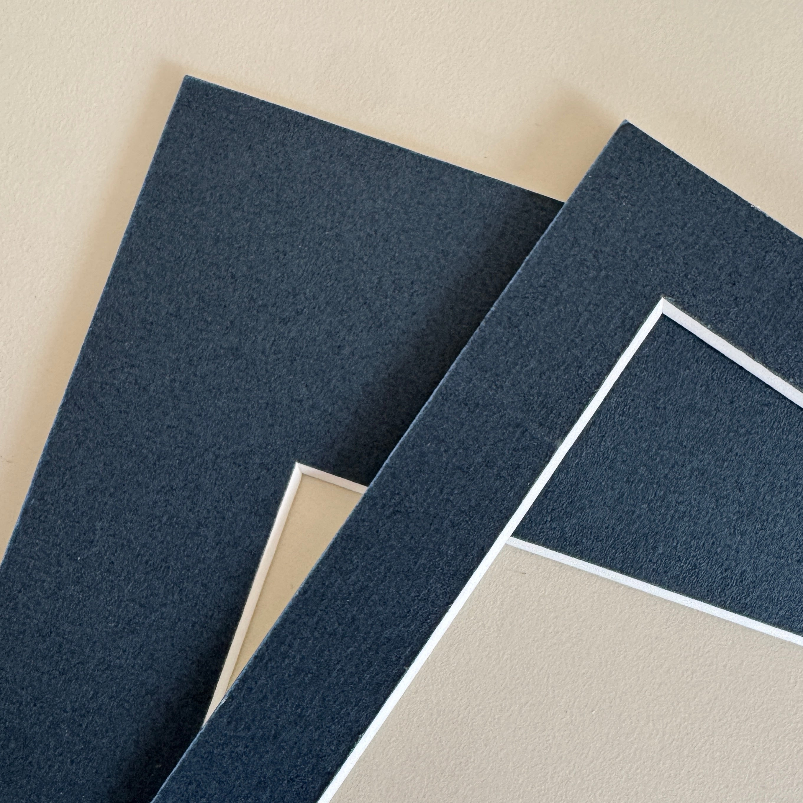 Dark blue passepartout