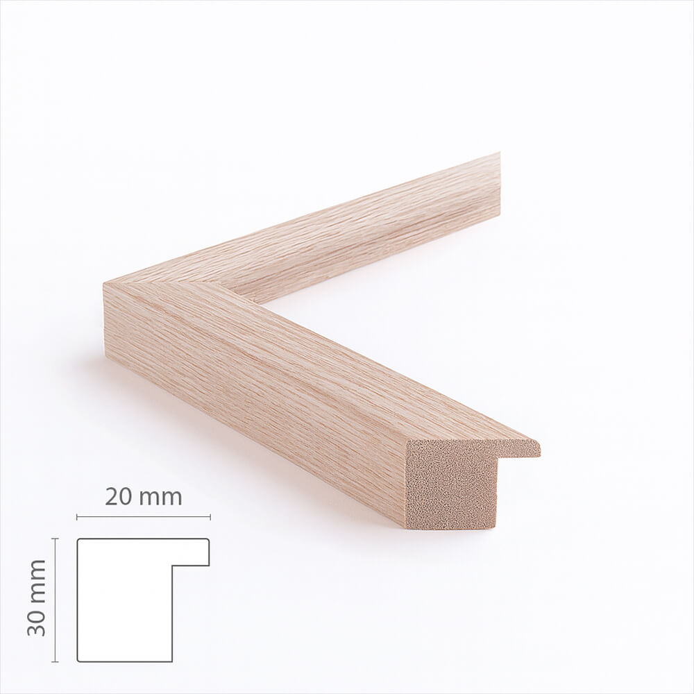 Solid oak frame - Wide (20x30 mm)