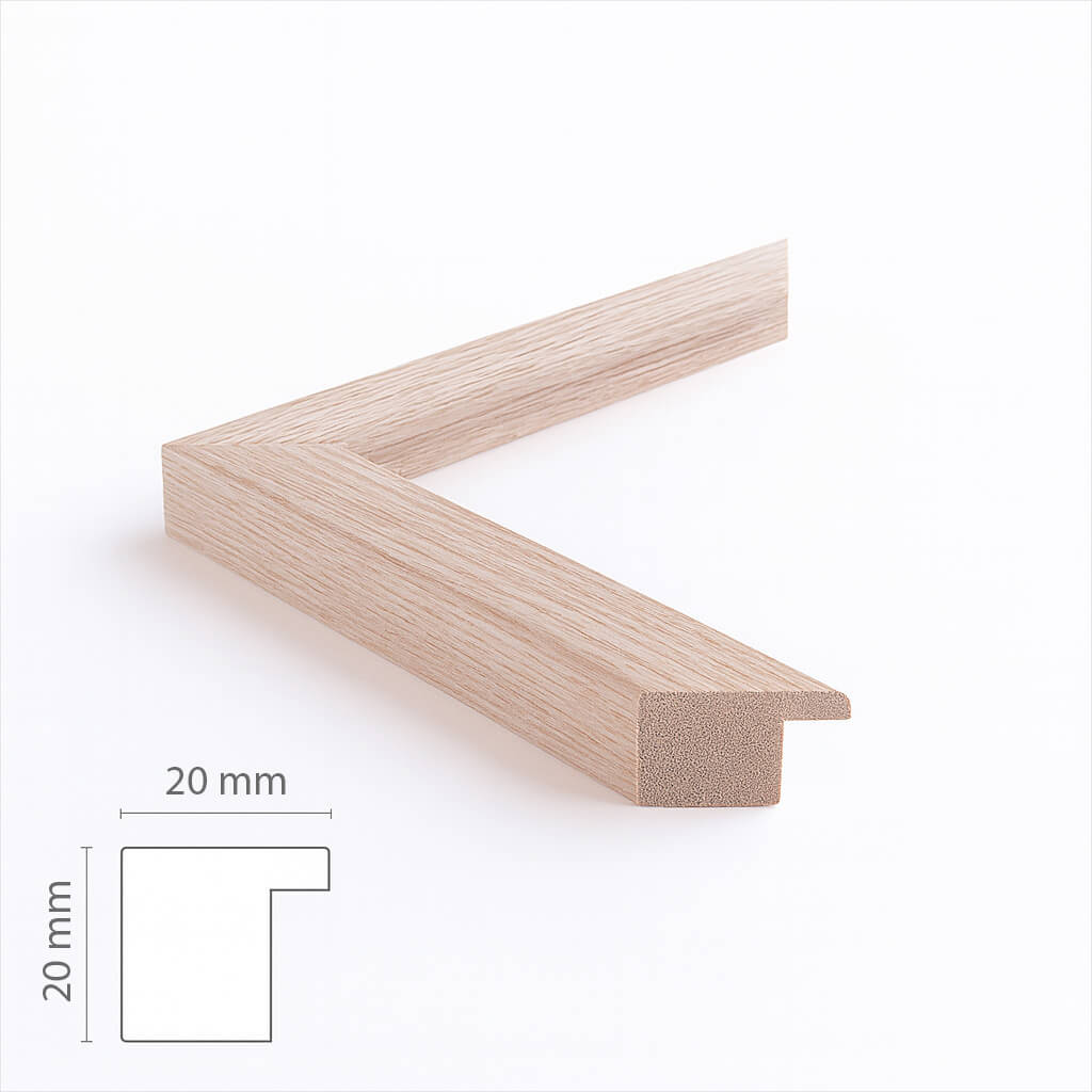 Solid oak frame - Wide (20x20 mm)