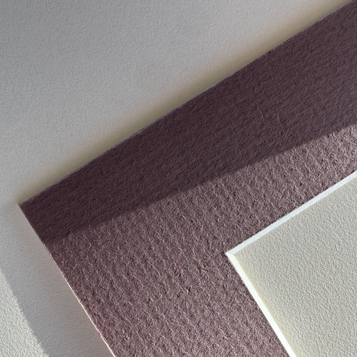 Dusty mauve passepartout