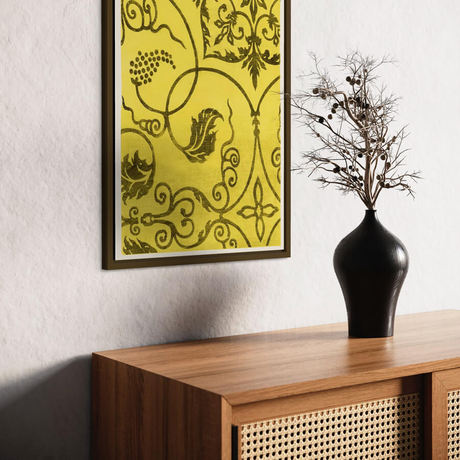 Brun mat træramme - Smal (15 mm) - 60x60 cm-PlakatKunst