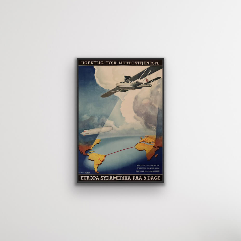 Weekly German airmail service