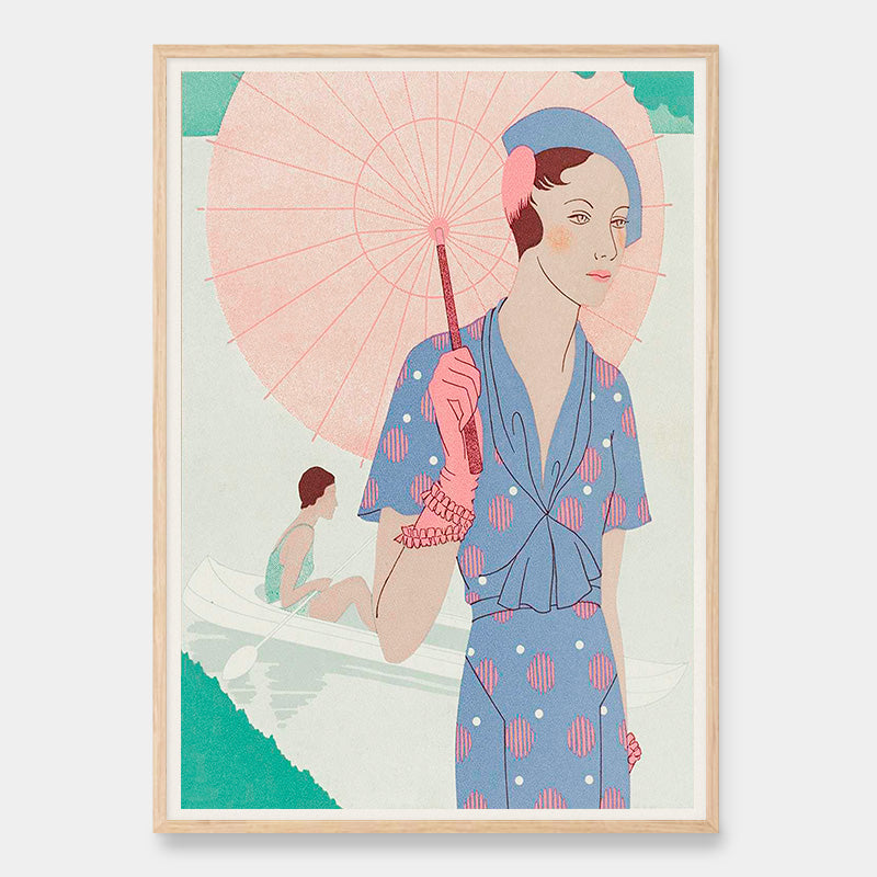 Leaves of Feminine Elegance-PlakatKunst