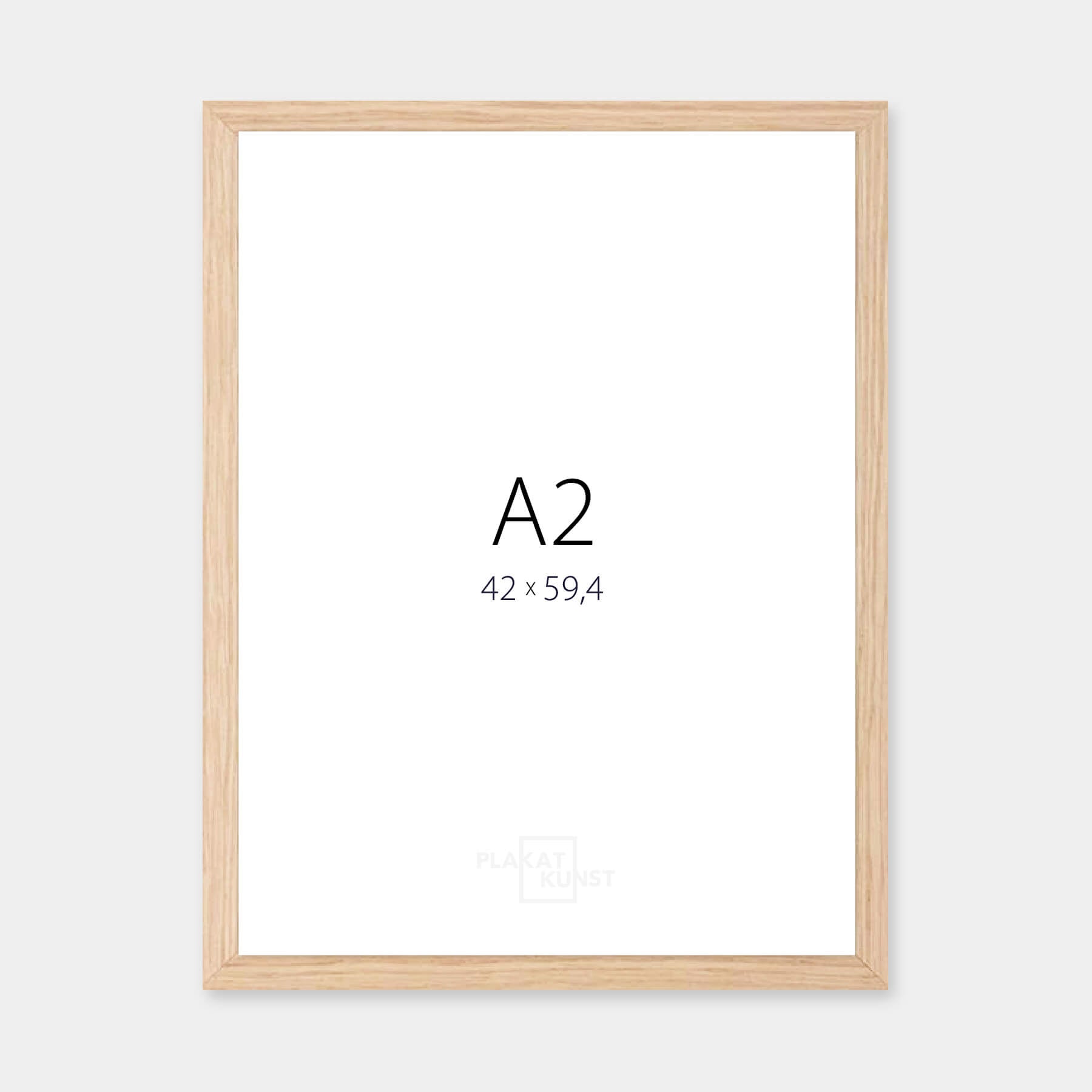 Solid oak frame – Wide (20mm) – A2 (42x59.4cm)