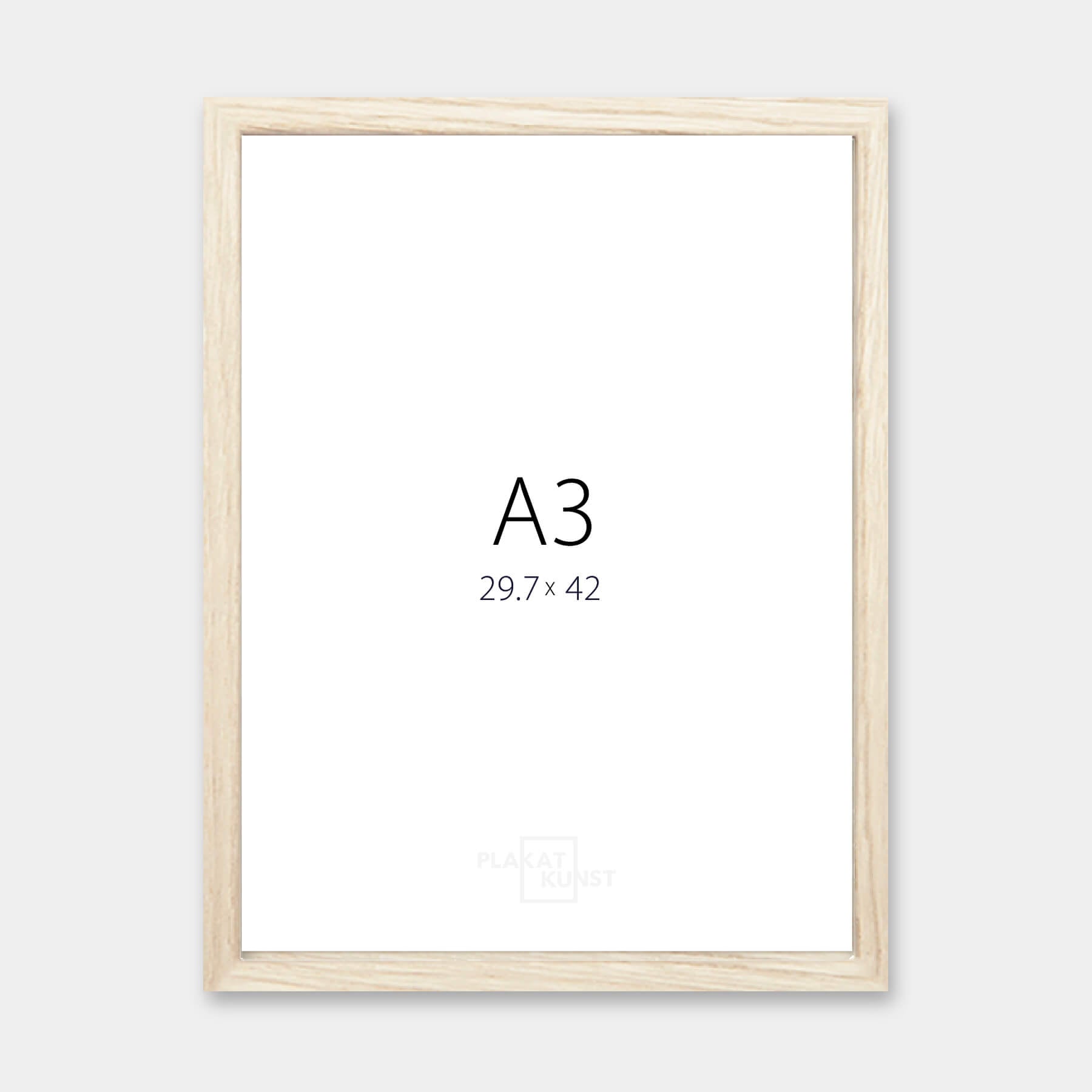 A3 light wood poster frame (30×42) - Wide