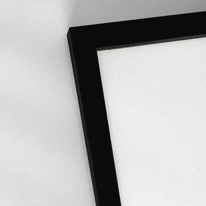 Black wooden frame - Narrow (10 mm) - 30×30 cm