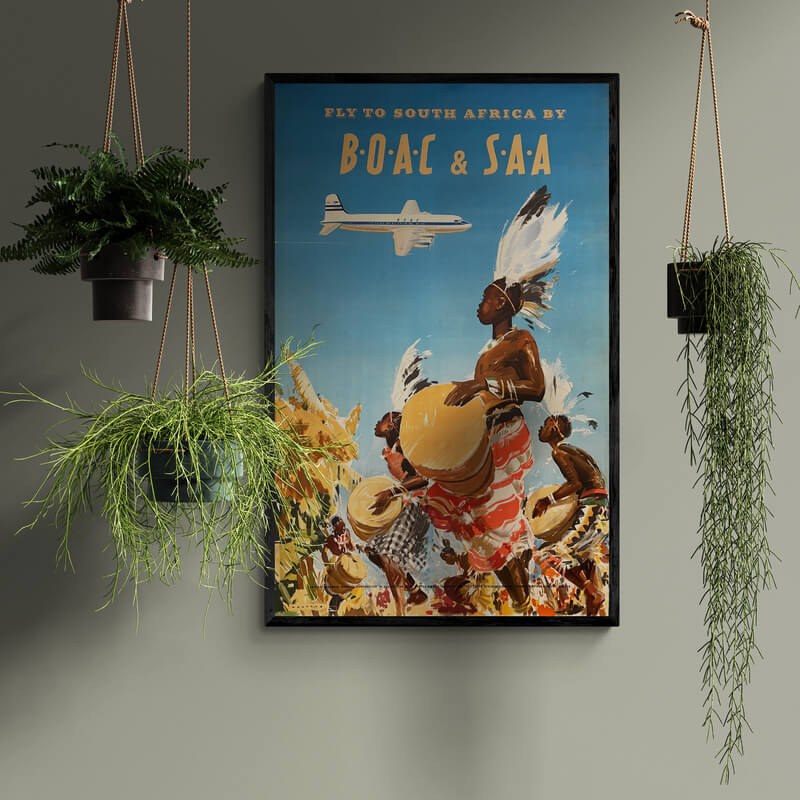 Fly to South Africa by BOAC & SAA