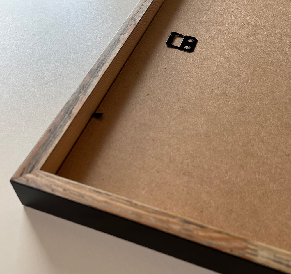 Black wooden frame - Wide (20 mm) - 40×50 cm