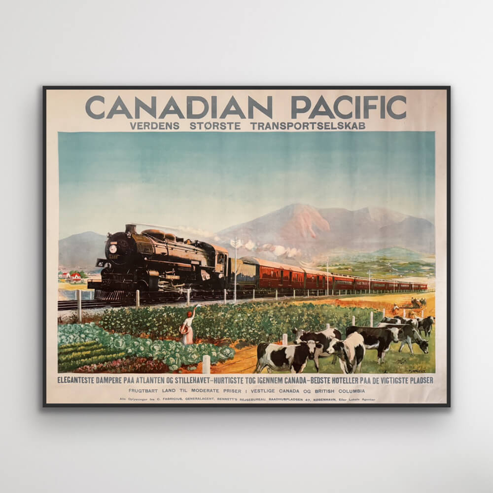 LARGE SIZE Vintage Canada Print, Canadian Pacific Railway Poster / Big Poster / Big Print / deals Vintage Canadian /