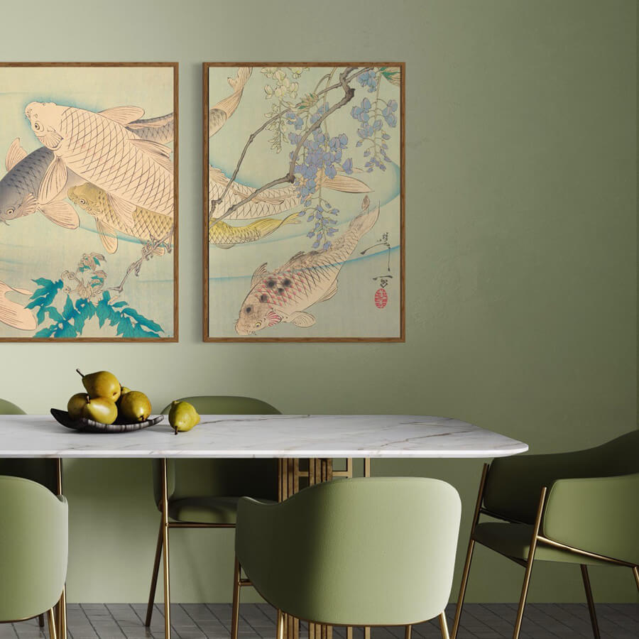 Dark oak frame - Wide (20 mm) - 100x140 cm