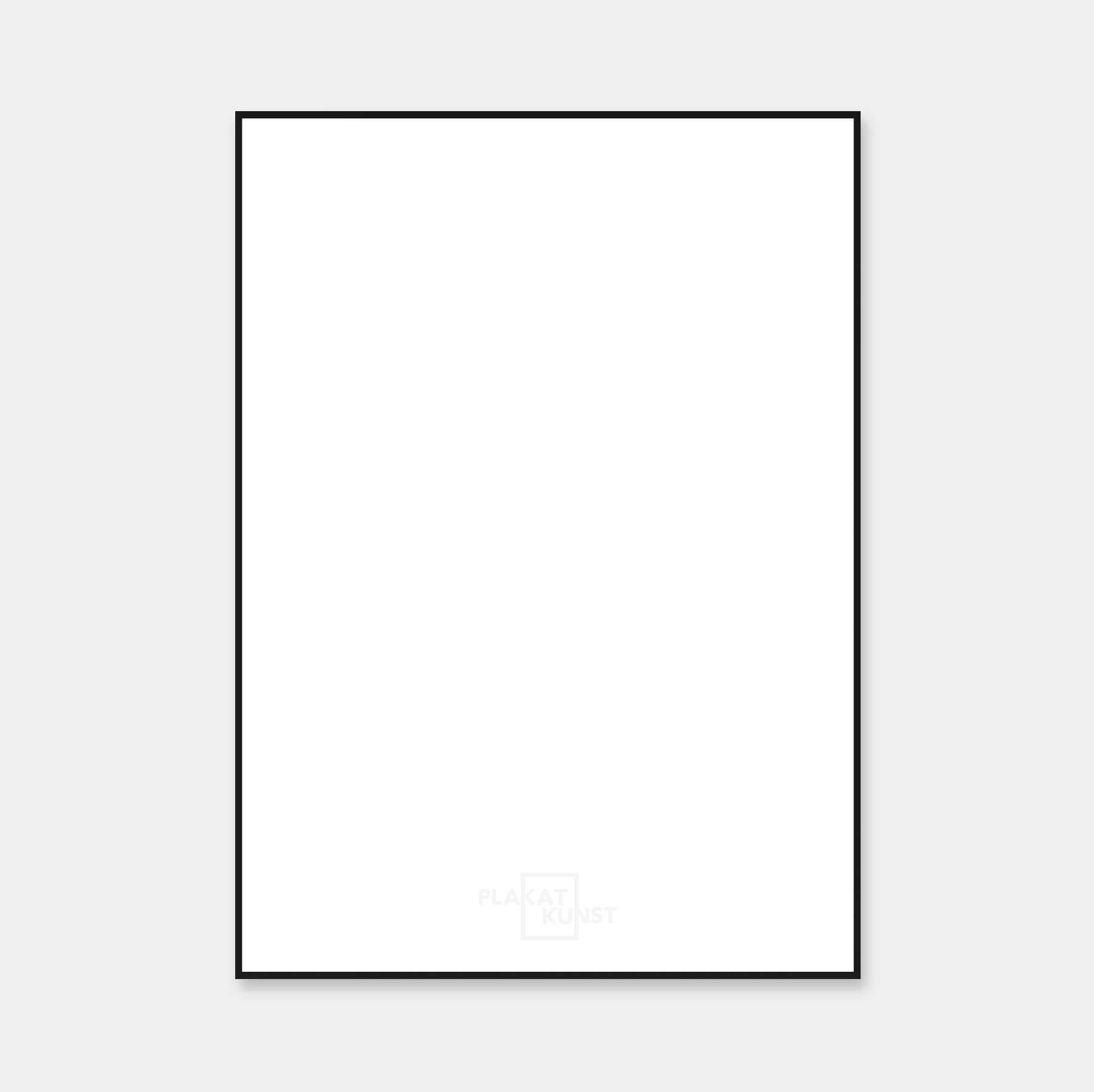 Black premium aluminum frame - Narrow (6 mm) - Custom Size