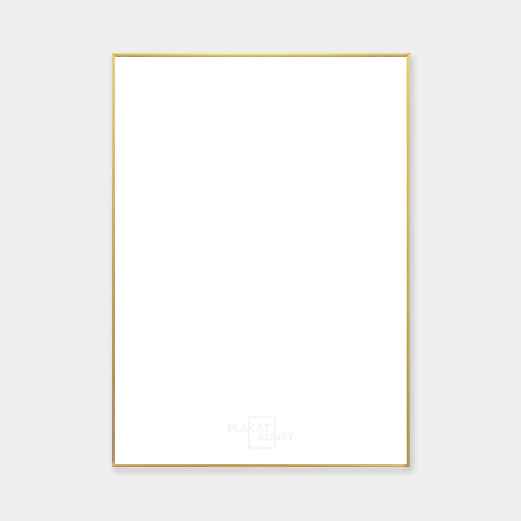 Golden premium aluminum frame - Narrow (6 mm) - Custom size