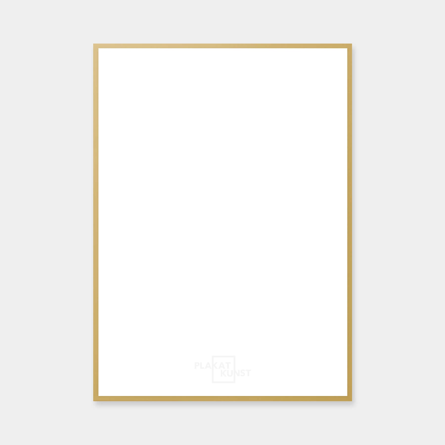 Dark gold wooden frame - Narrow (15 mm) - Custom size