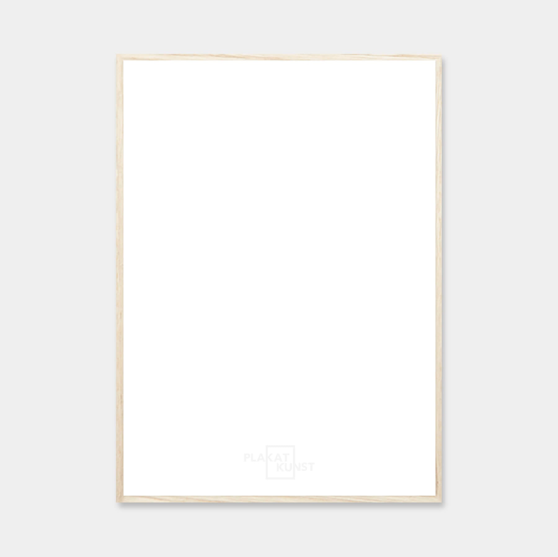 Light oak frame - Narrow (15 mm) - Custom Size