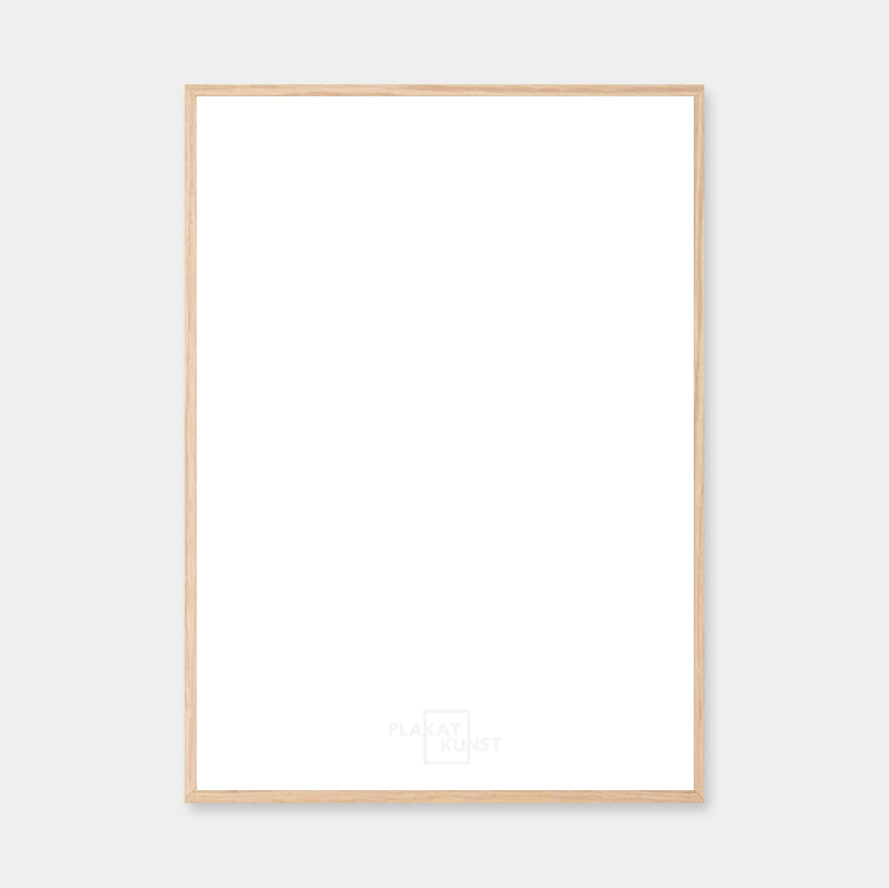 Solid oak frame - Custom size - Narrow (12 mm)