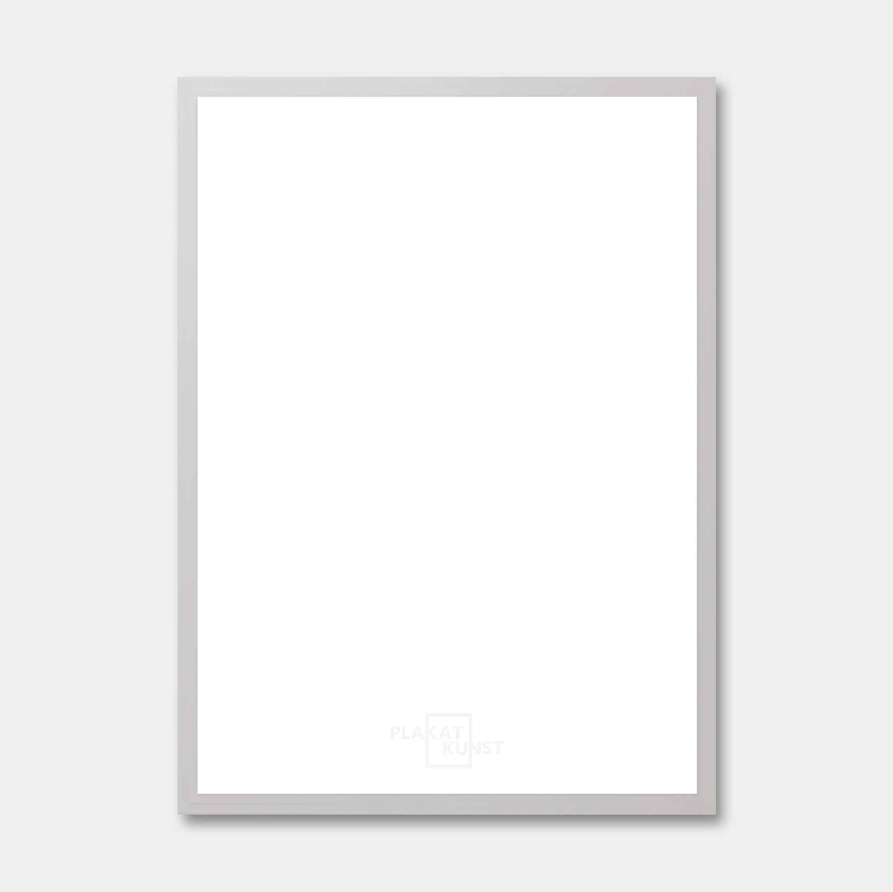 Silver wooden frame - Wide (20mm) - Custom size