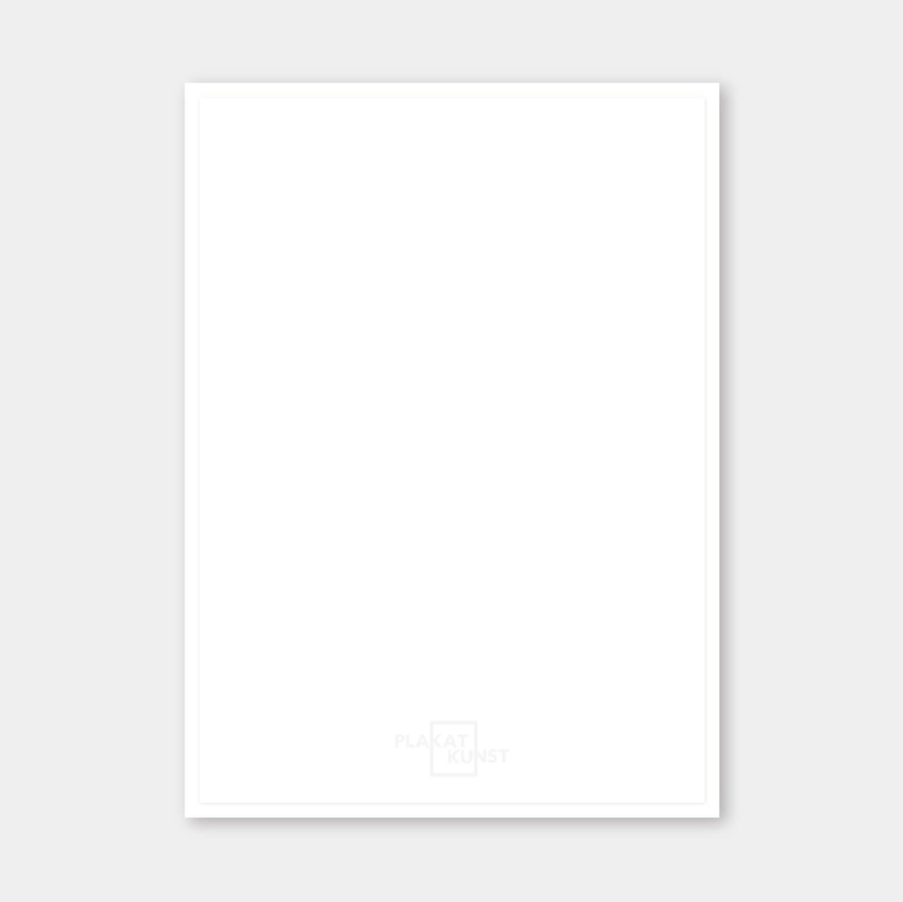 White wooden frame - Narrow (15 mm) - Custom Size